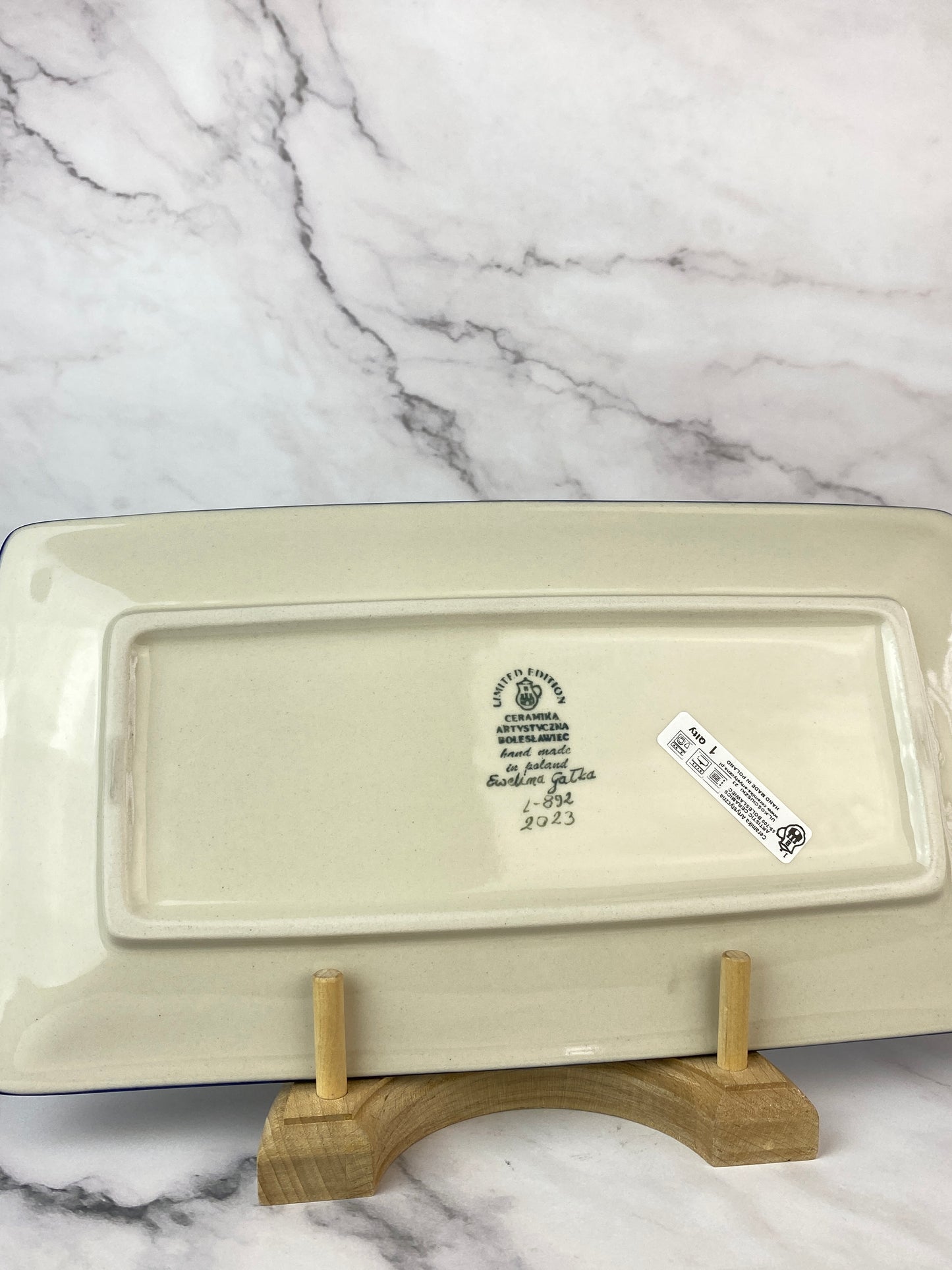 2023 Limited Edition Rectangular Platter - Shape C26 - Ewelina Gałka L892