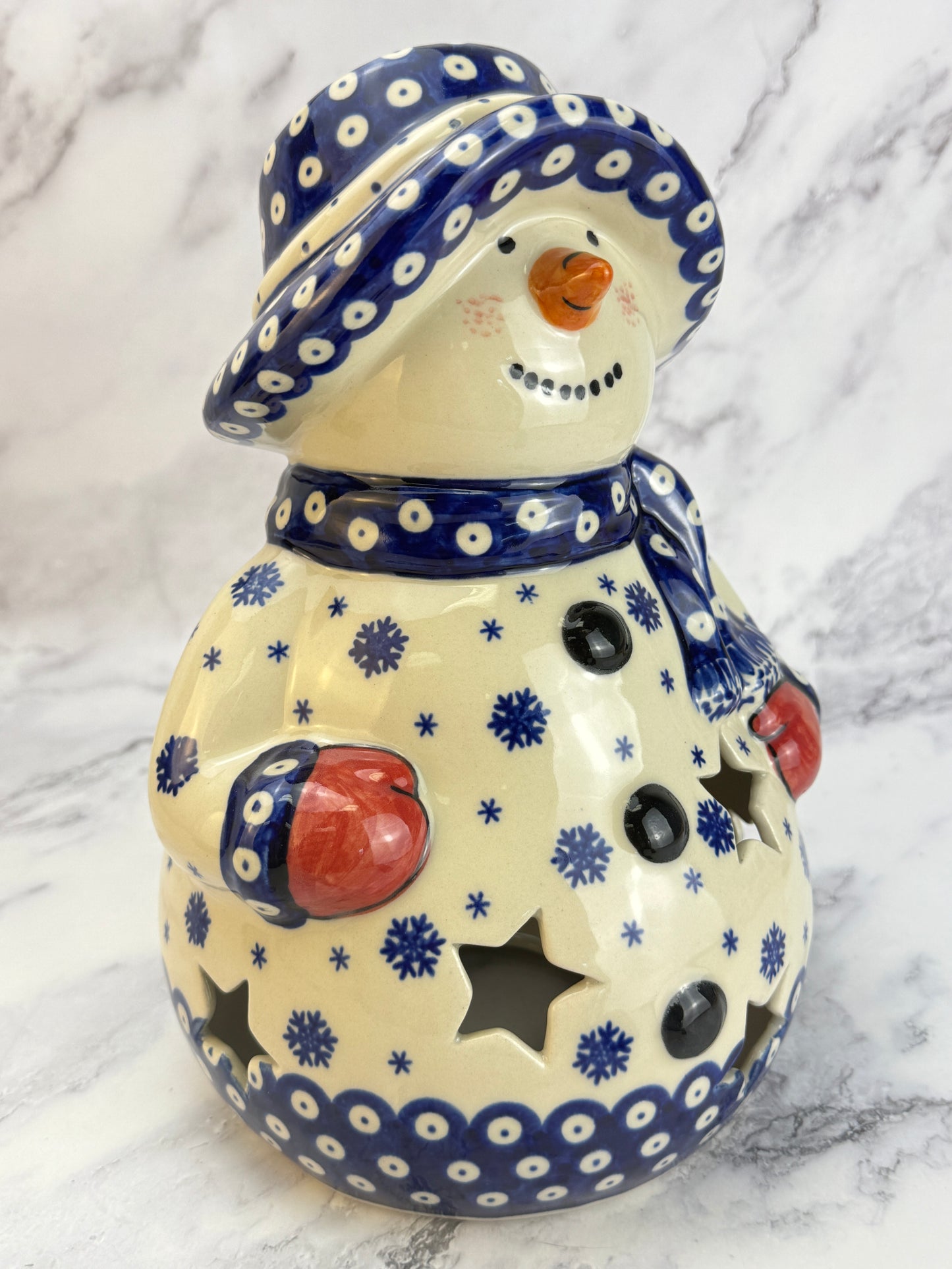 Shape V643 - Vena XL Snowman Votive - Snowflake Owl Eye