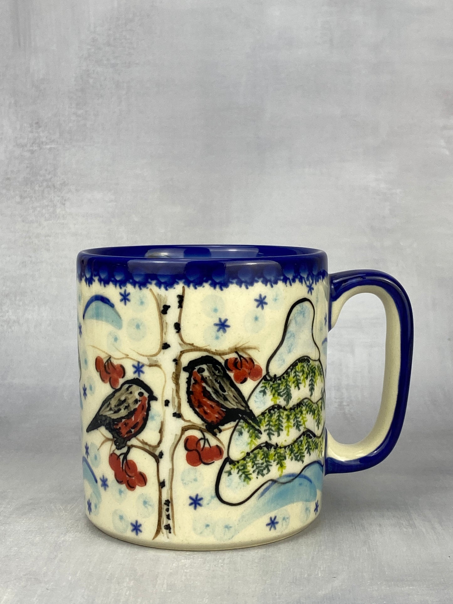 Vena Unikat 12oz Holiday Mug - Shape V055 - Cardinals