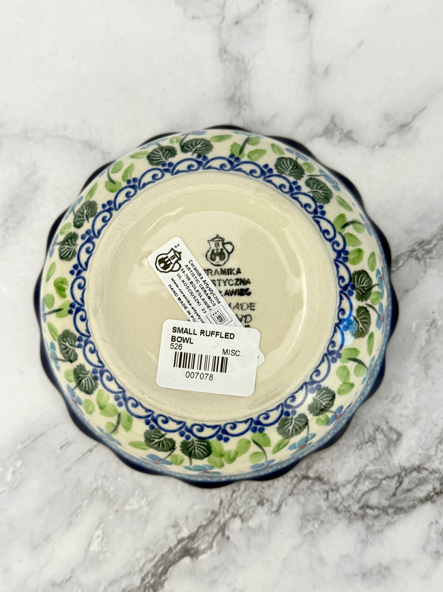 Ruffled Bowl - Shape 526 - Pattern 2668