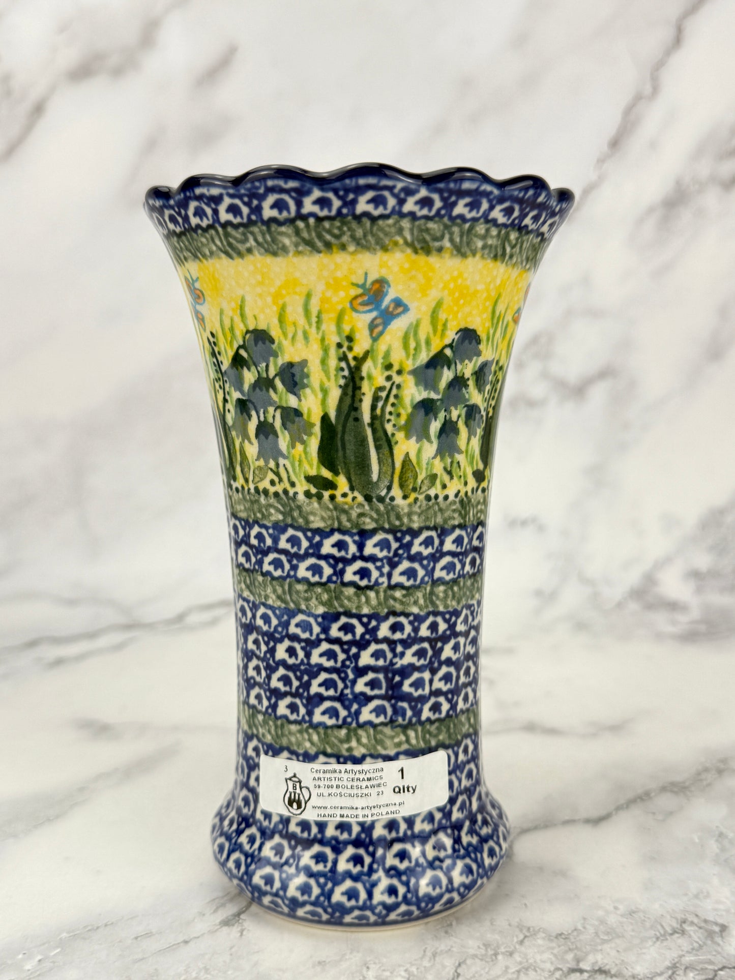 Ruffled Unikat Vase - Shape 50 - Pattern U1483