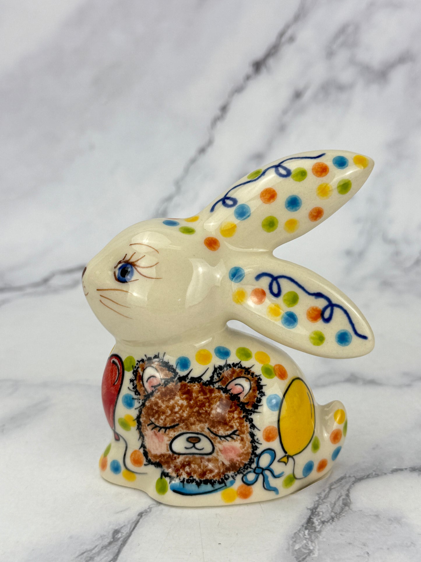 SALE Bunny Figurine - Shape V412 - Dark Bear