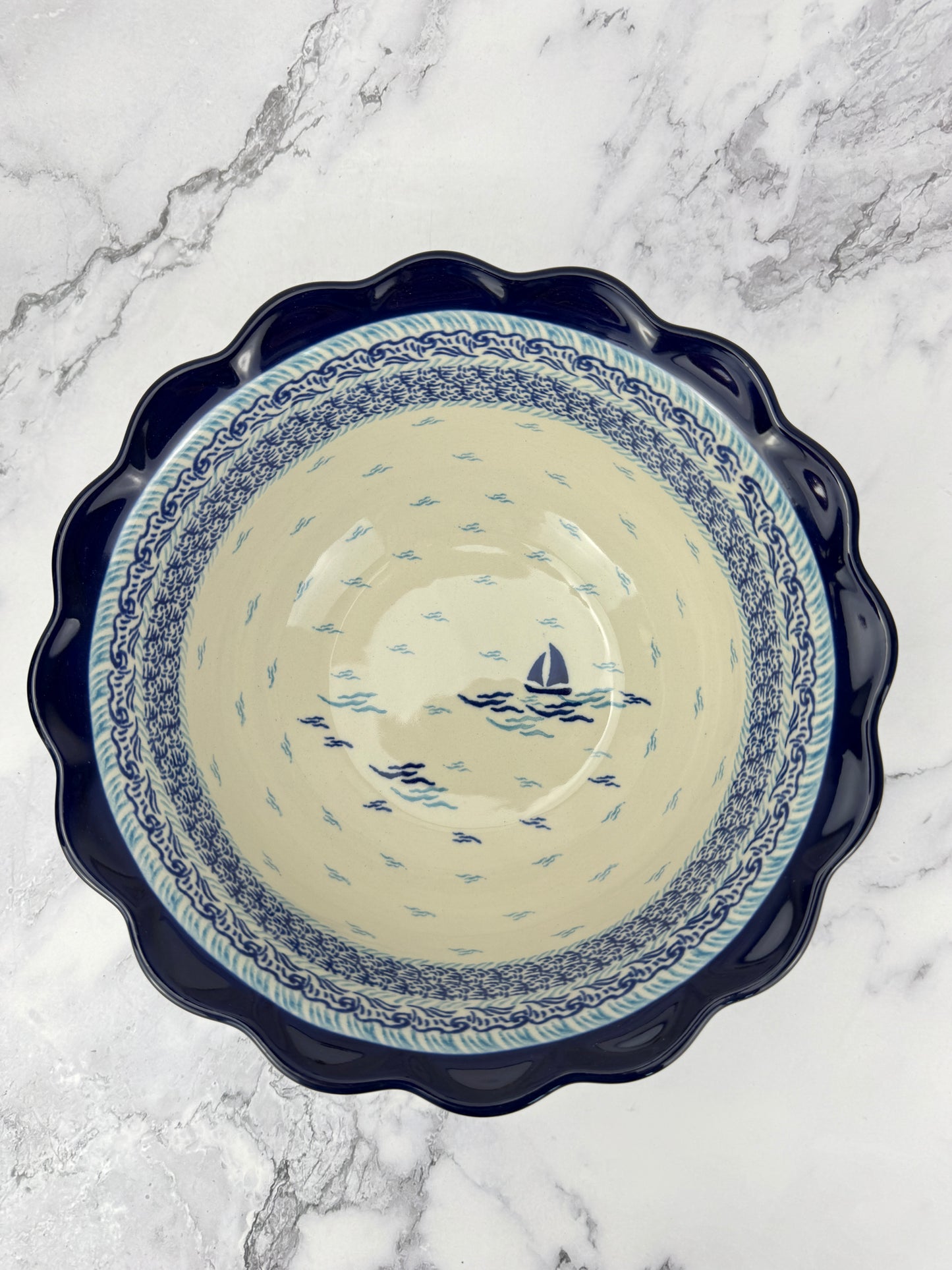 Large Ruffled Bowl - Shape 628 - Pattern 2931