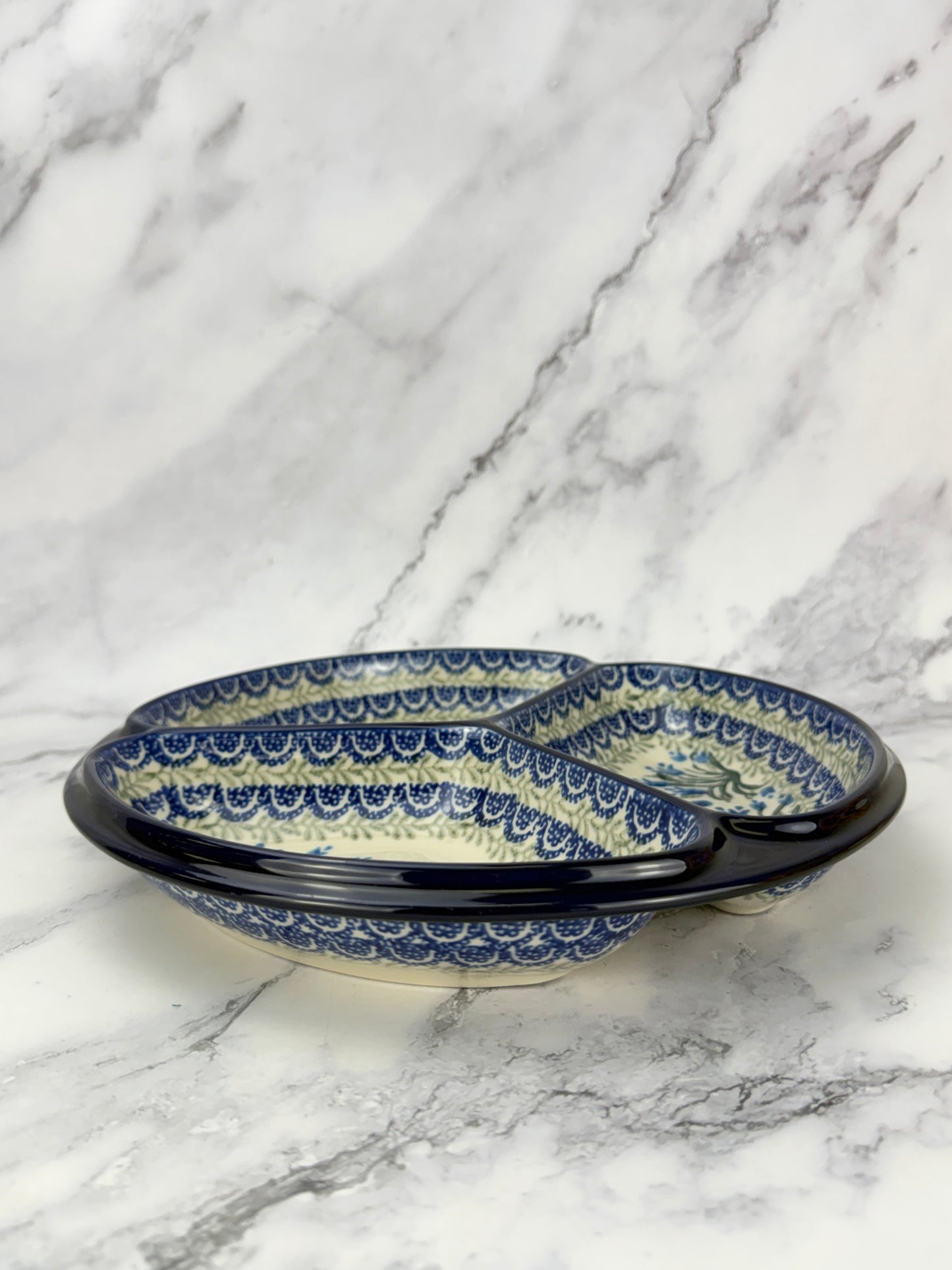 Divided Round Dish - Shape 484 - Pattern 1432