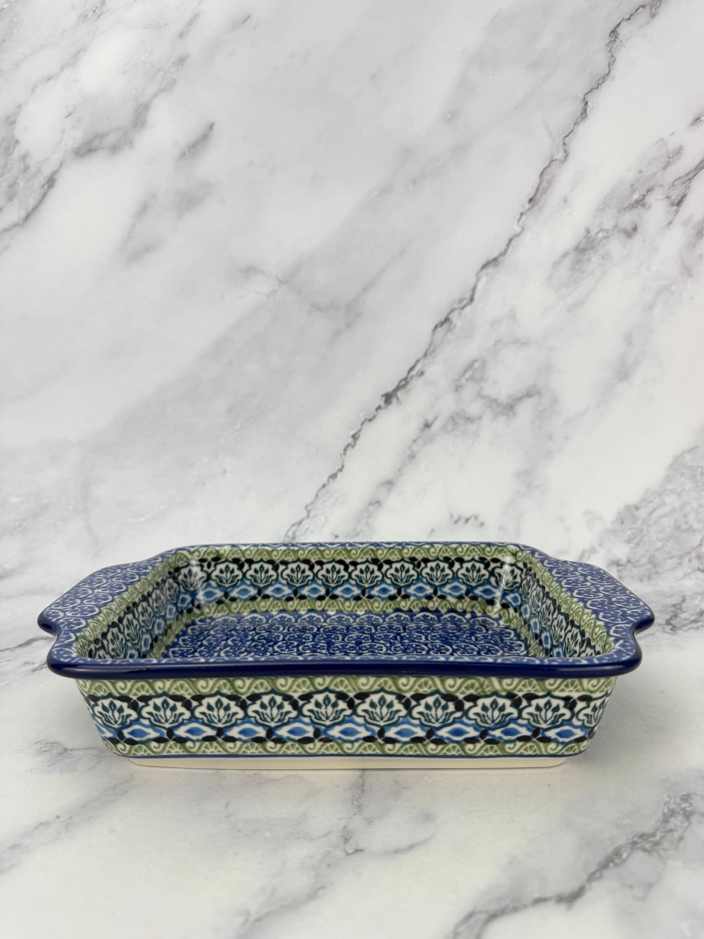 Rectangular Baker with Handles - Shape A84 - Pattern 1858