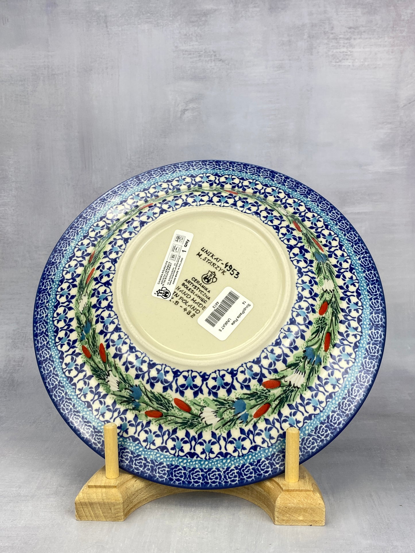 Unikat Soup / Pasta Plate - Shape 14 - Pattern U4953