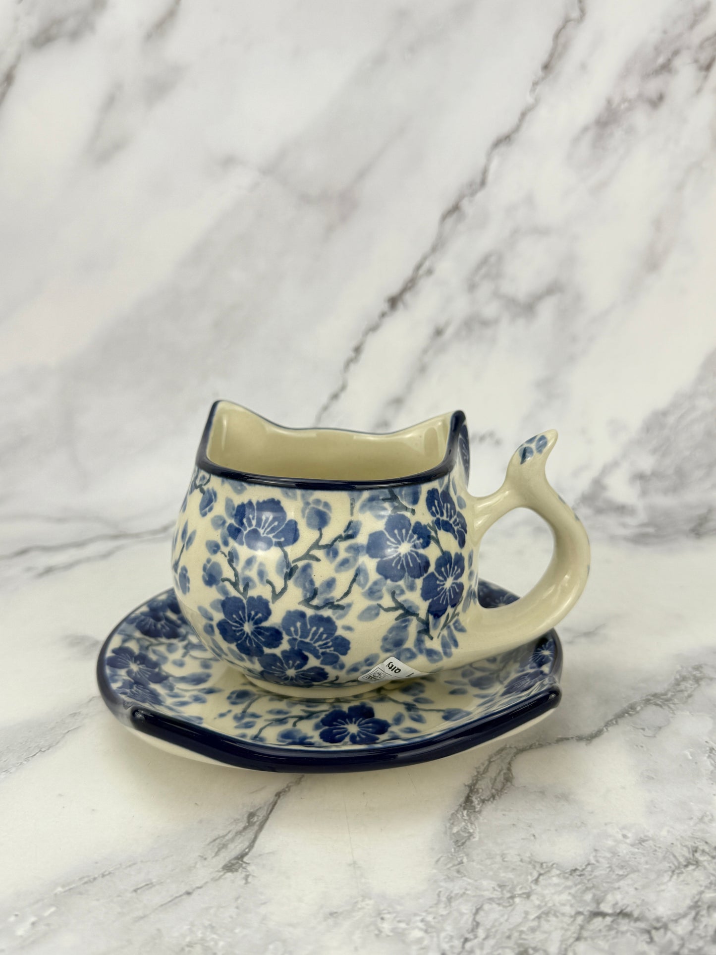Cat Mug & Saucer 9oz - Shape H16 - Pattern 3428