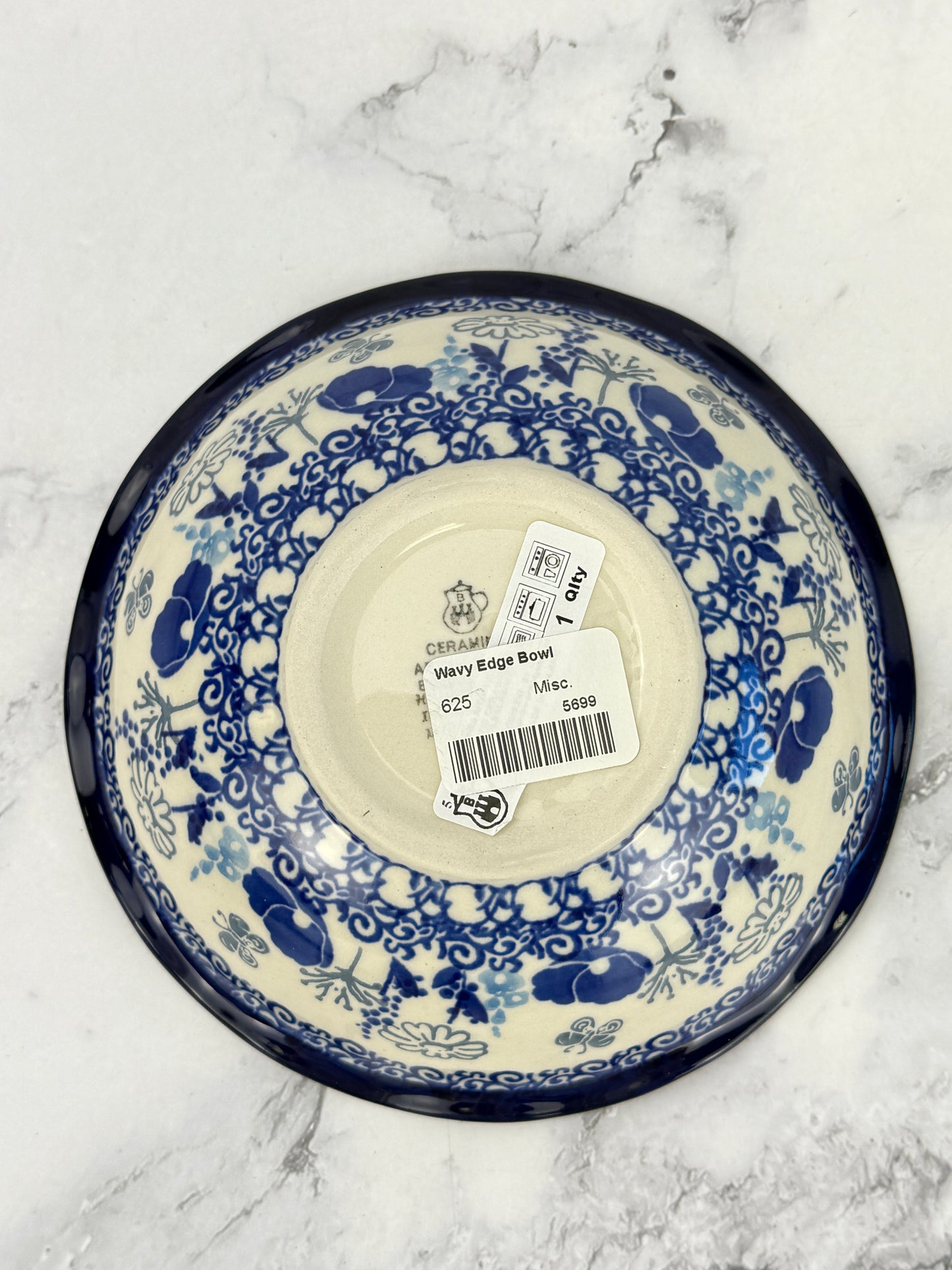 Medium Ruffled Bowl - Shape 625 - Pattern 2902