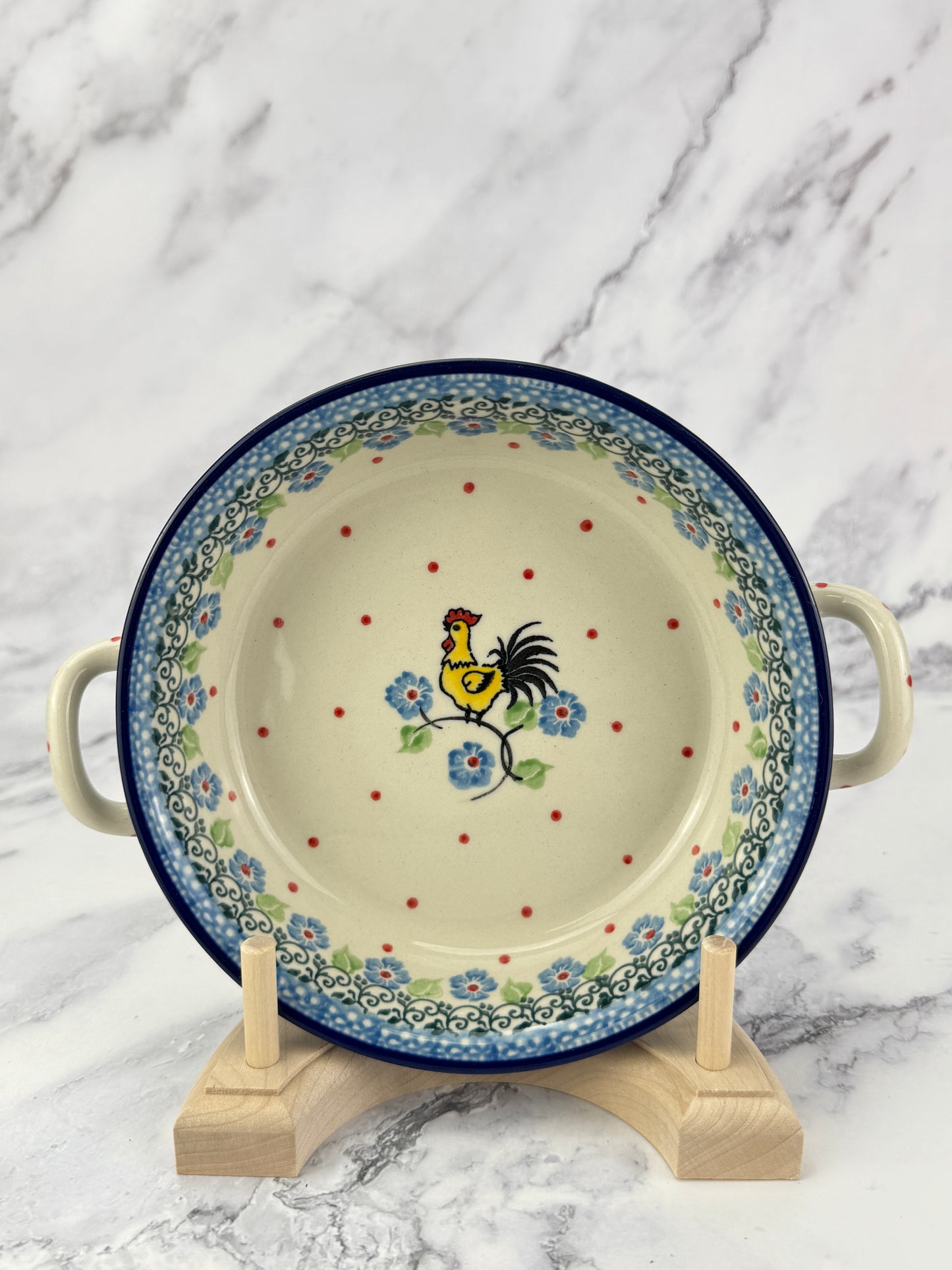 Small Round Baker with Handles - Shape C40 - Pattern 2739