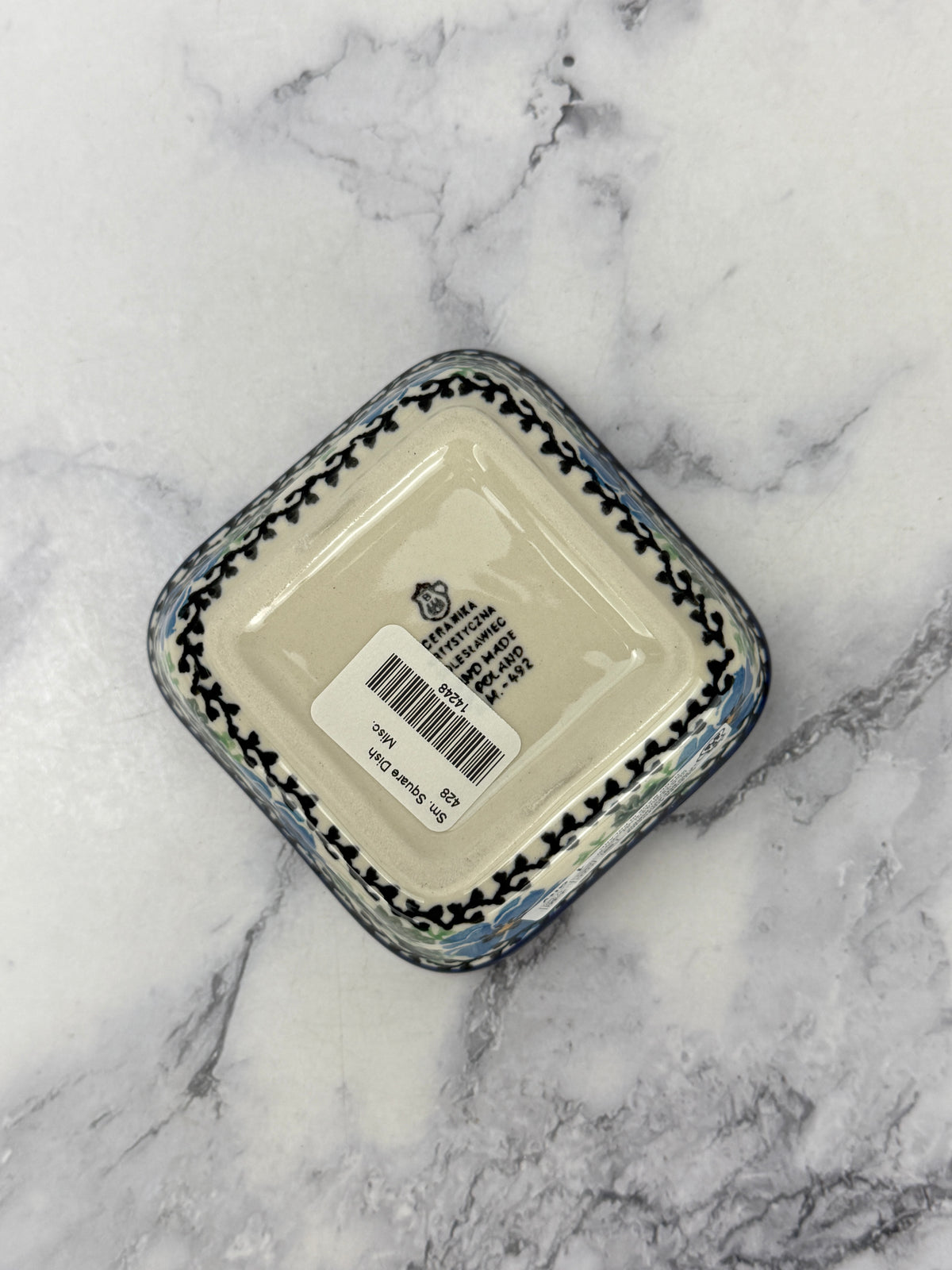 Small Square Dish - Shape 428 - Pattern 1915