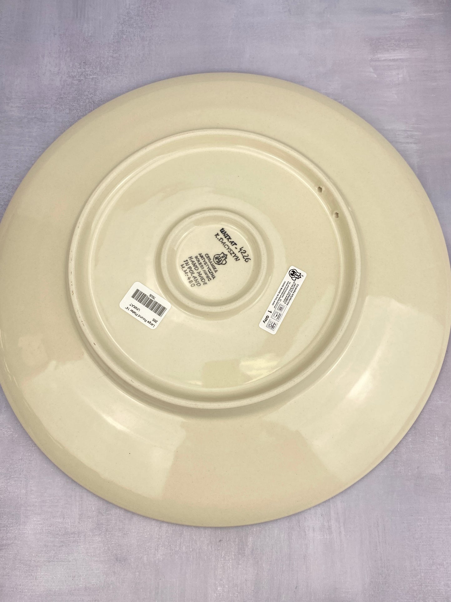 14" Round Unikat Platter - Shape 265 - Pattern U4226