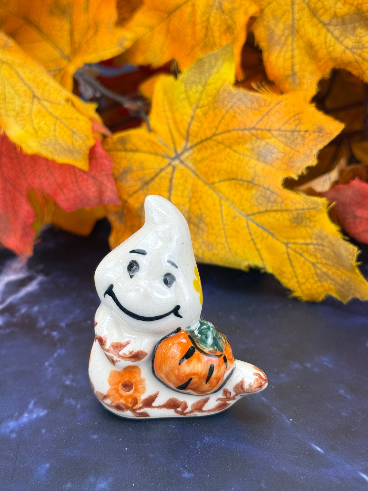 Vena Mini Ghost - Shape V616 - Orange & Yellow Flower