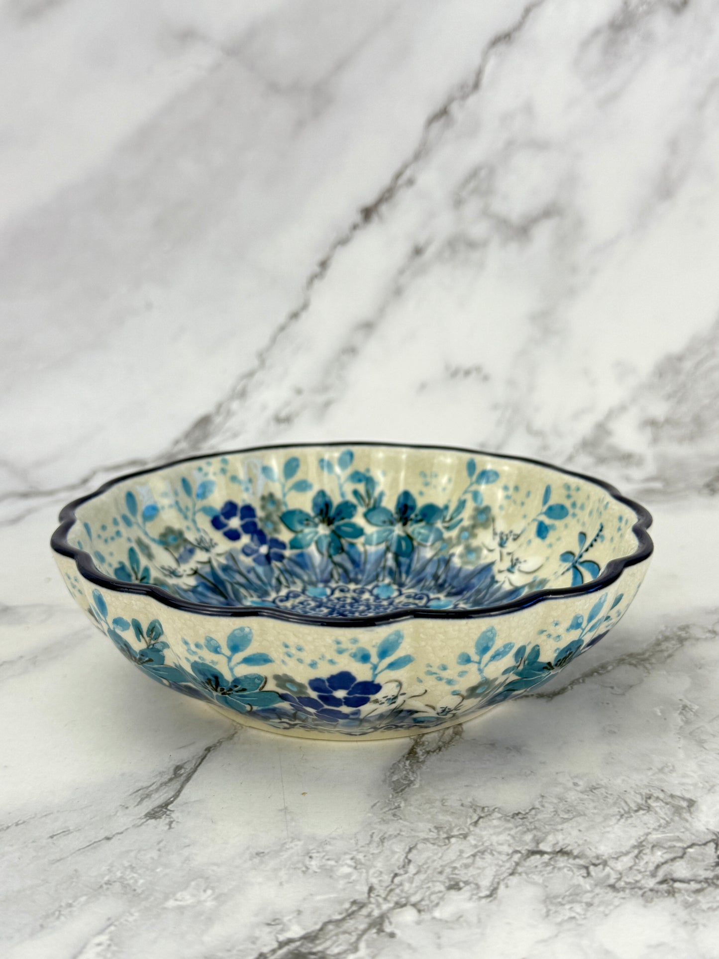 Unikat Ruffled Bowl - Shape 448 - Pattern U4964