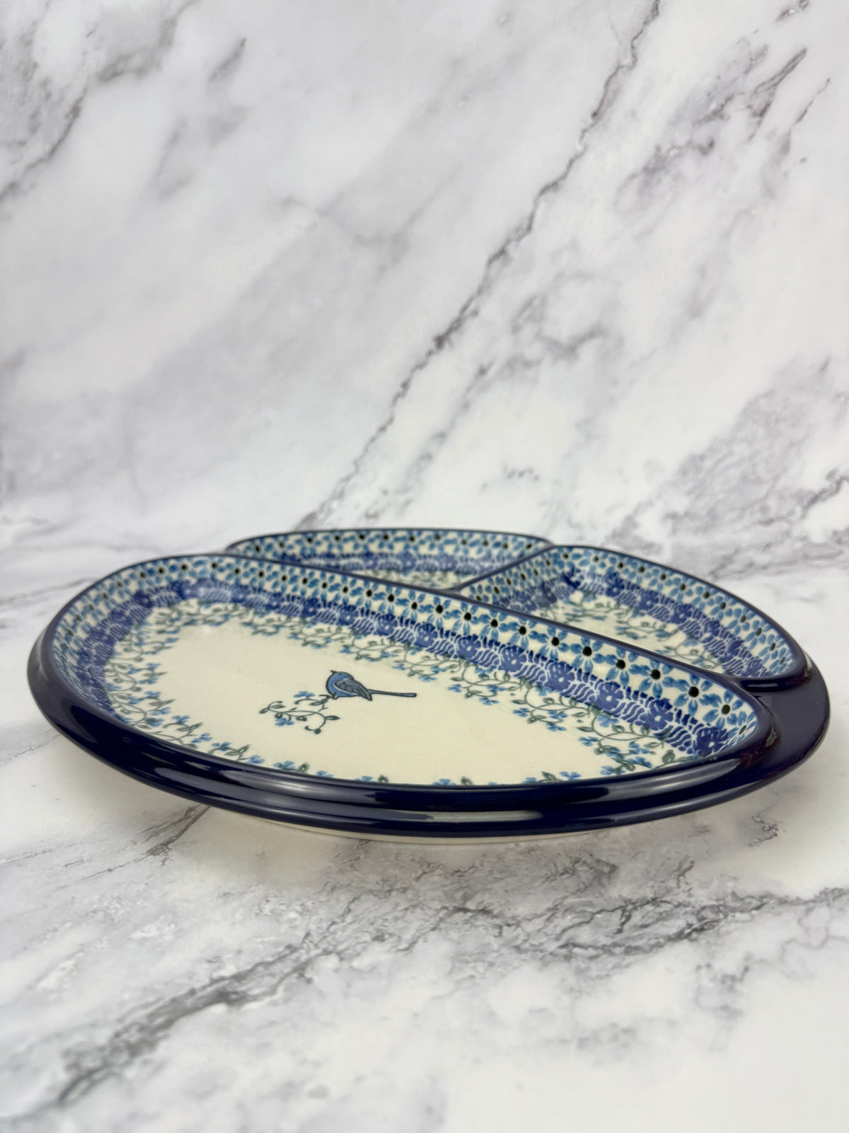 Divided Oval Dish - Shape 485 - Pattern 1932