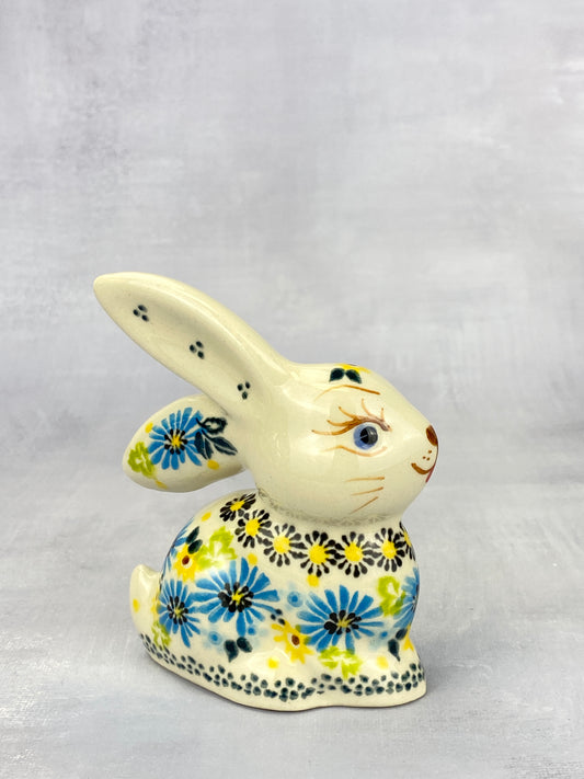 Bunny Figurine - Shape V412 - Blue Chicory