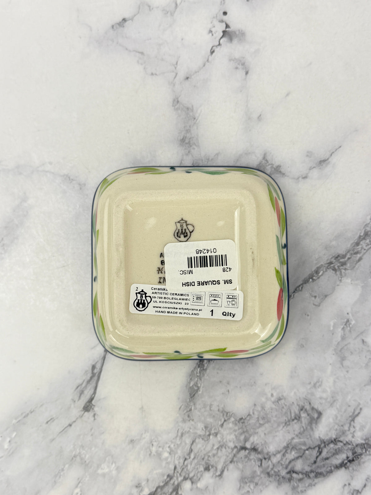 Small Square Dish - Shape 428 - Pattern 3250