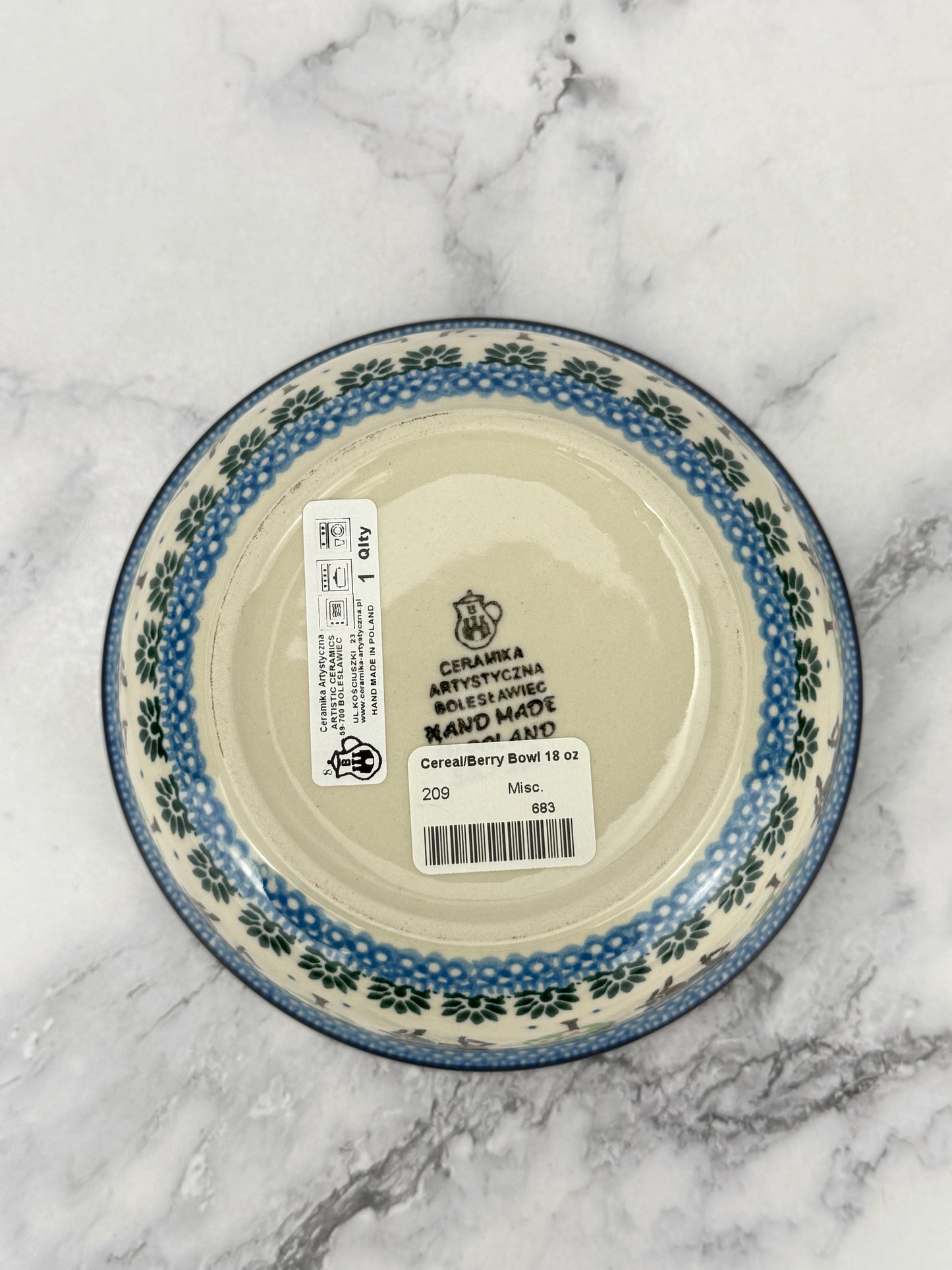 Cereal / Berry Bowl - Shape 209 - Pattern 2256