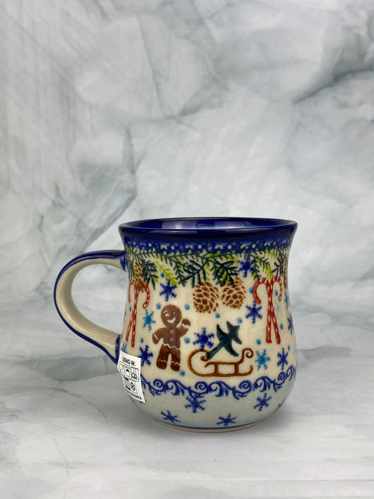 Vena Unikat 8oz Holiday Mug - Shape V053 - Gingerbread Men Pattern U626