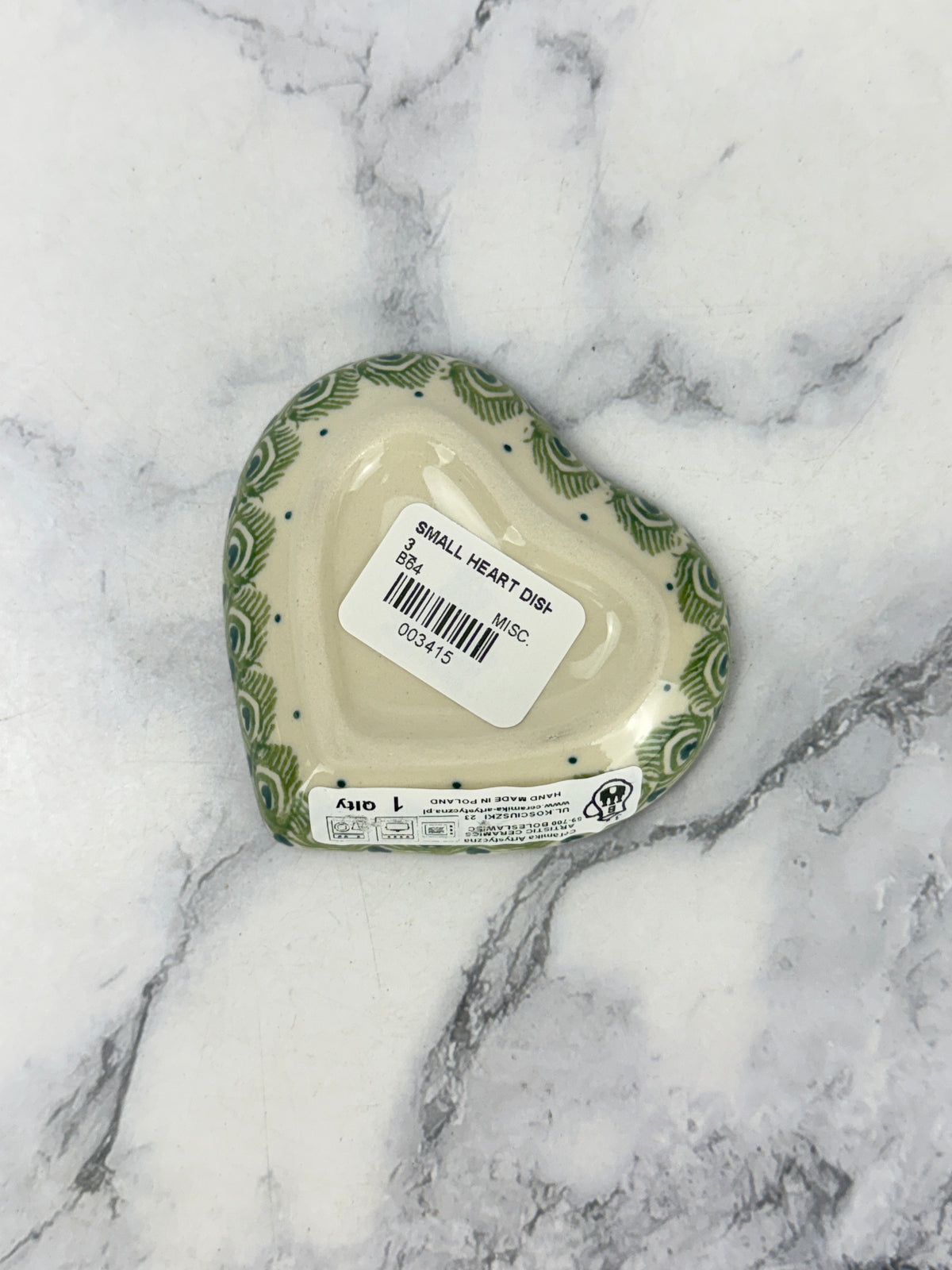 Heart Dish - Shape B64 - Pattern 2125