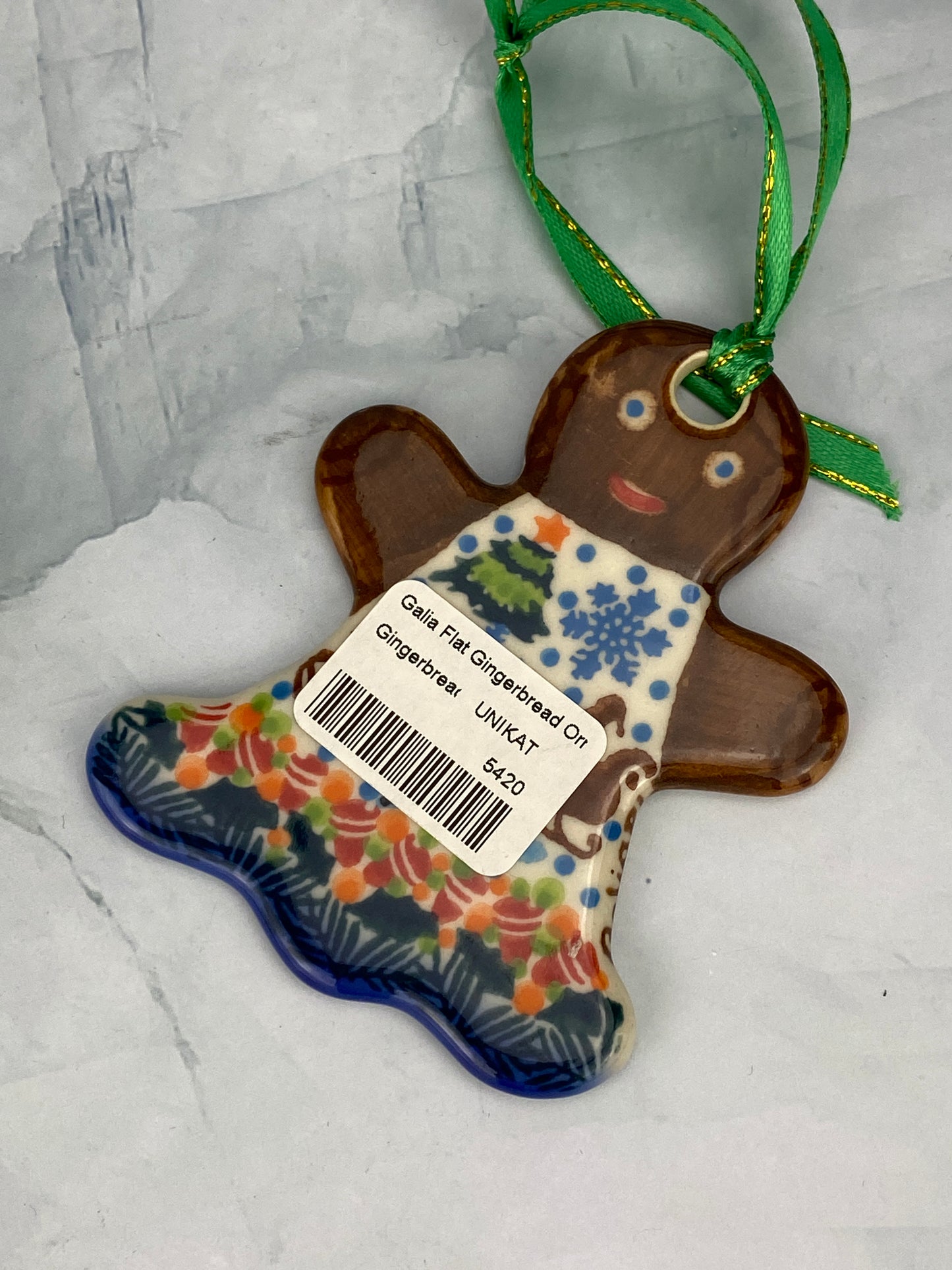 Galia Gingerbread Ornament - Santa's Sleigh