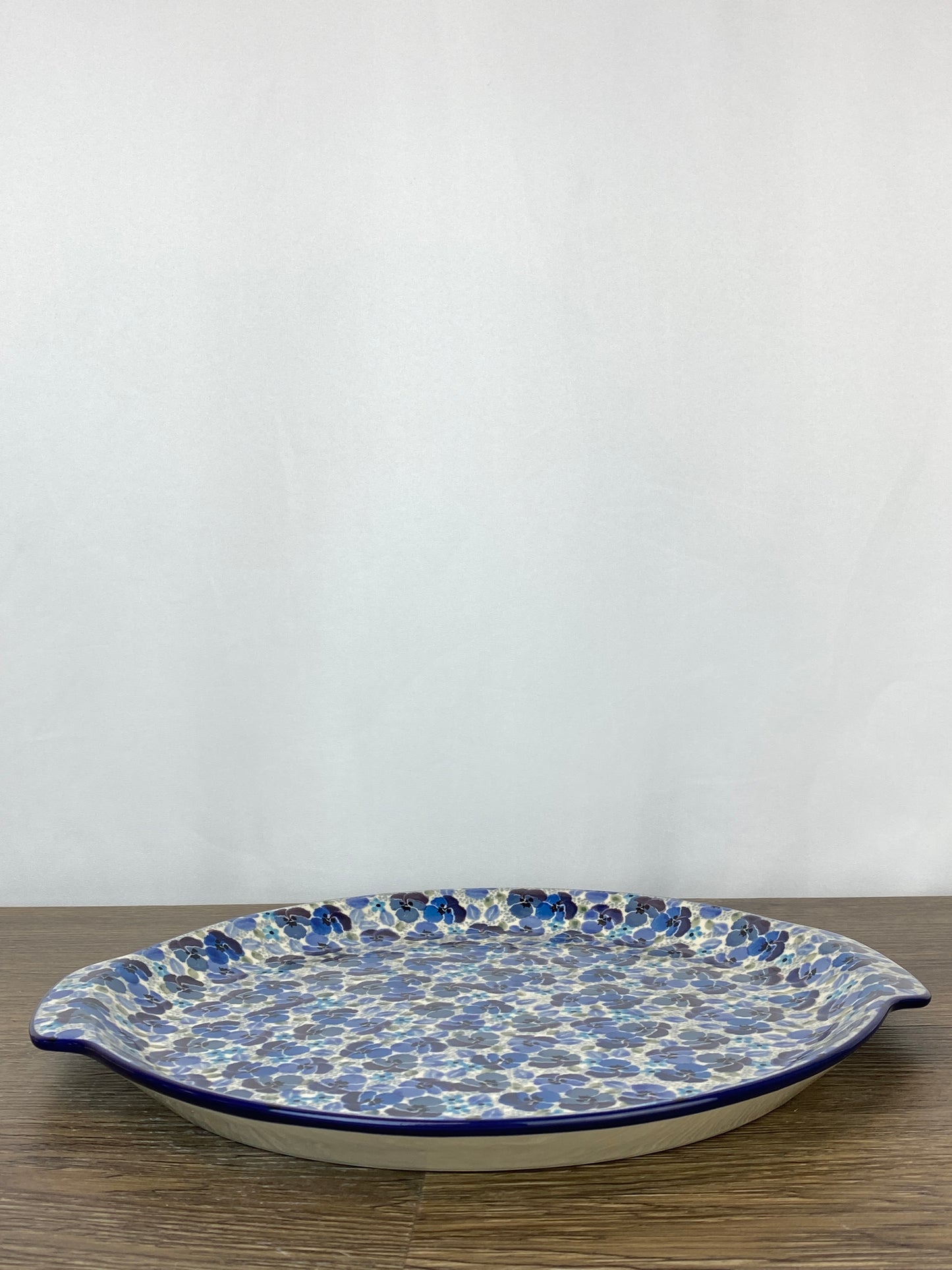 Round Unikat Platter With Handles / Pizza Stone - Shape 151 - Pattern U4777