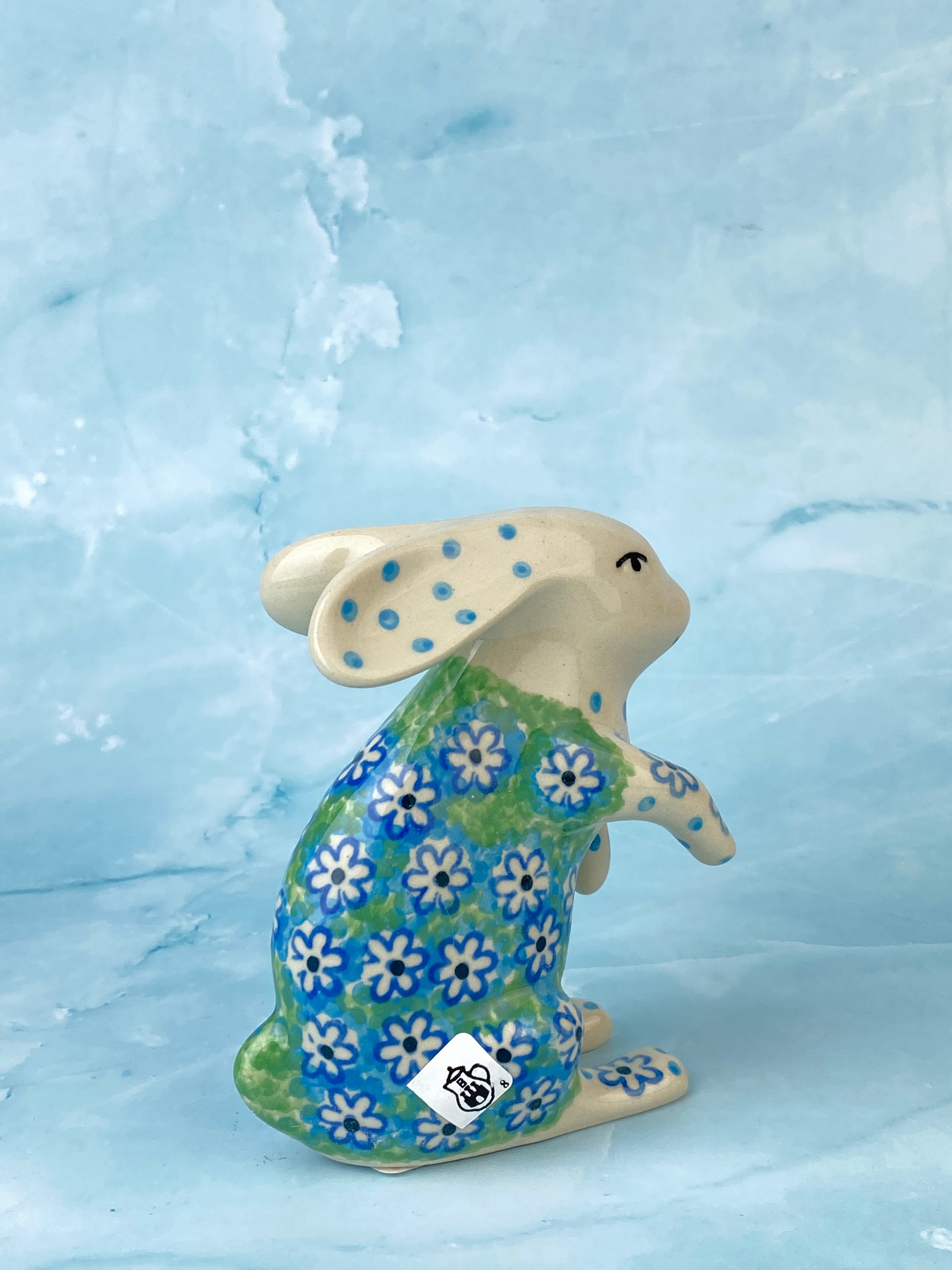 Large Rabbit Figurine - Shape B19 - Pattern 2252 – Polish Pottery Westlake