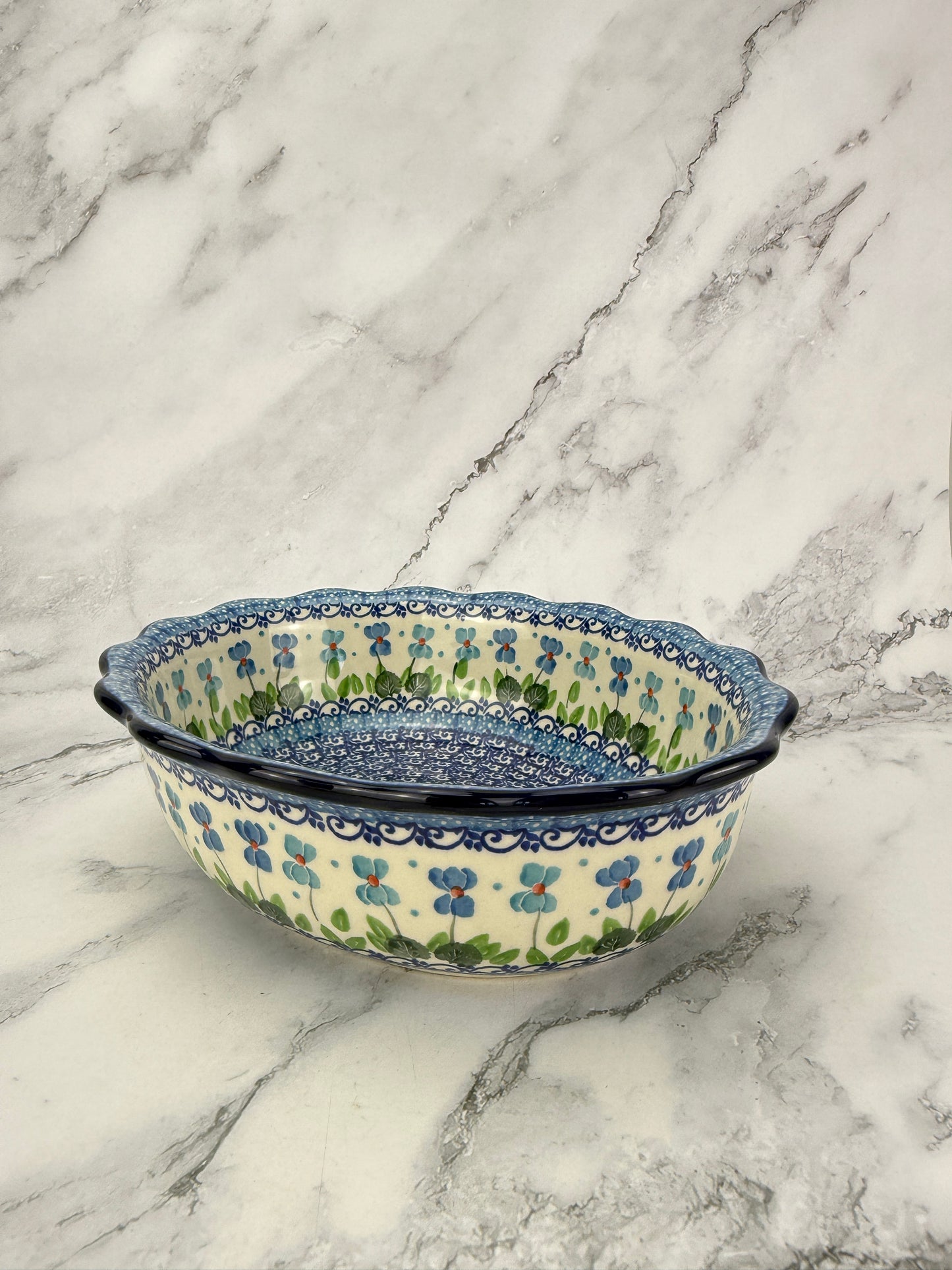 Scalloped Oval Bowl - Shape D78 - Pattern 2668