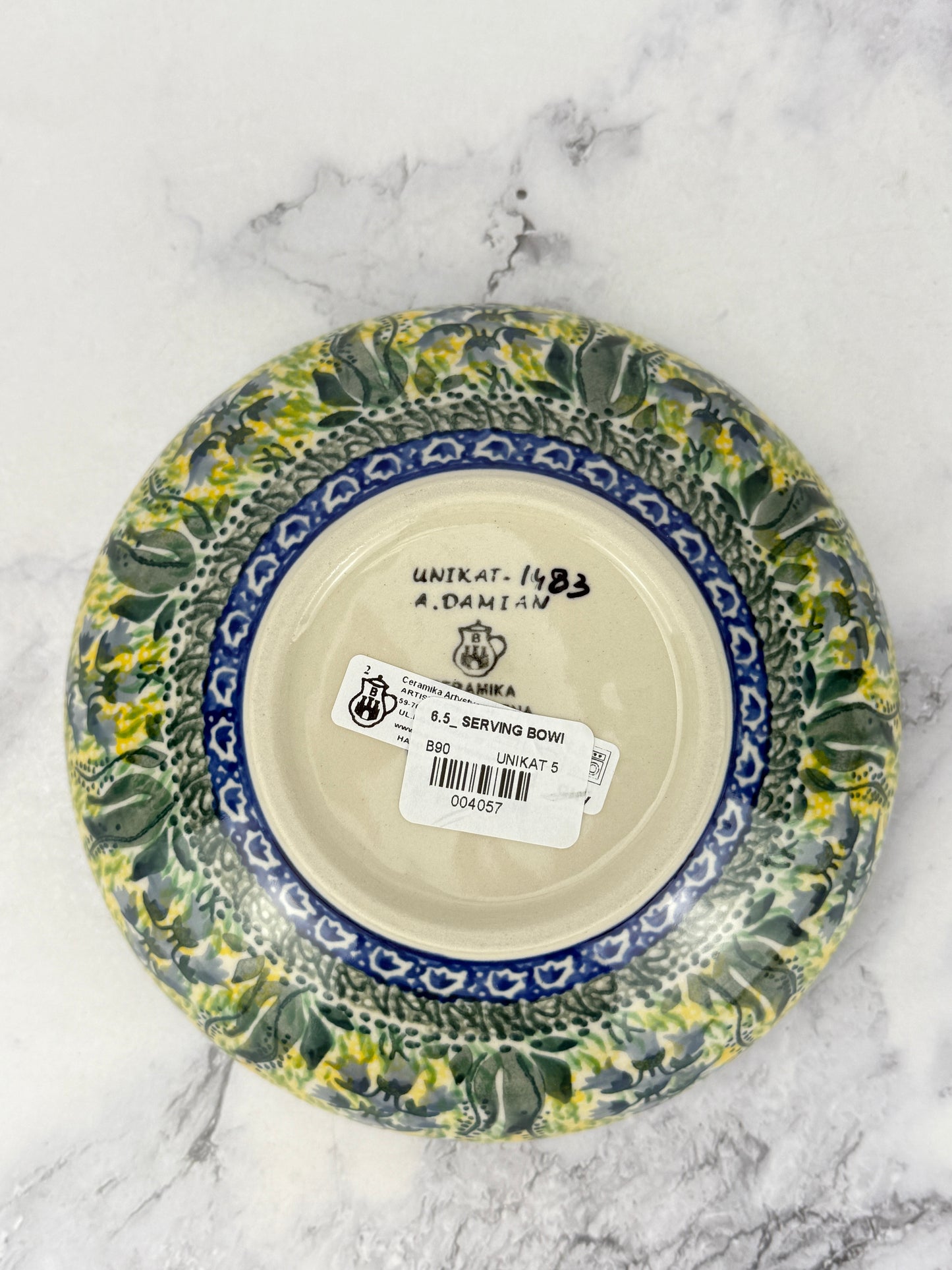 6.5" Unikat Serving Bowl - Shape B90 - Pattern U1483