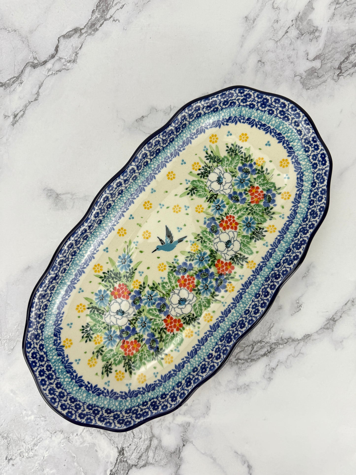 Scalloped Unikat Tray - Shape A42 - Pattern U5155