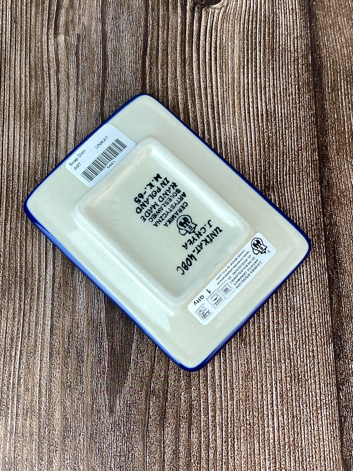 Unikat Soap Plate- Shape A97 - Pattern U408C