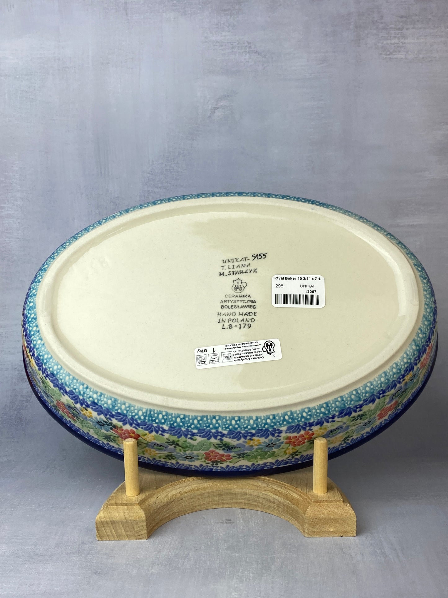 Medium Unikat Oval Baker - Shape 298 - Pattern U5155