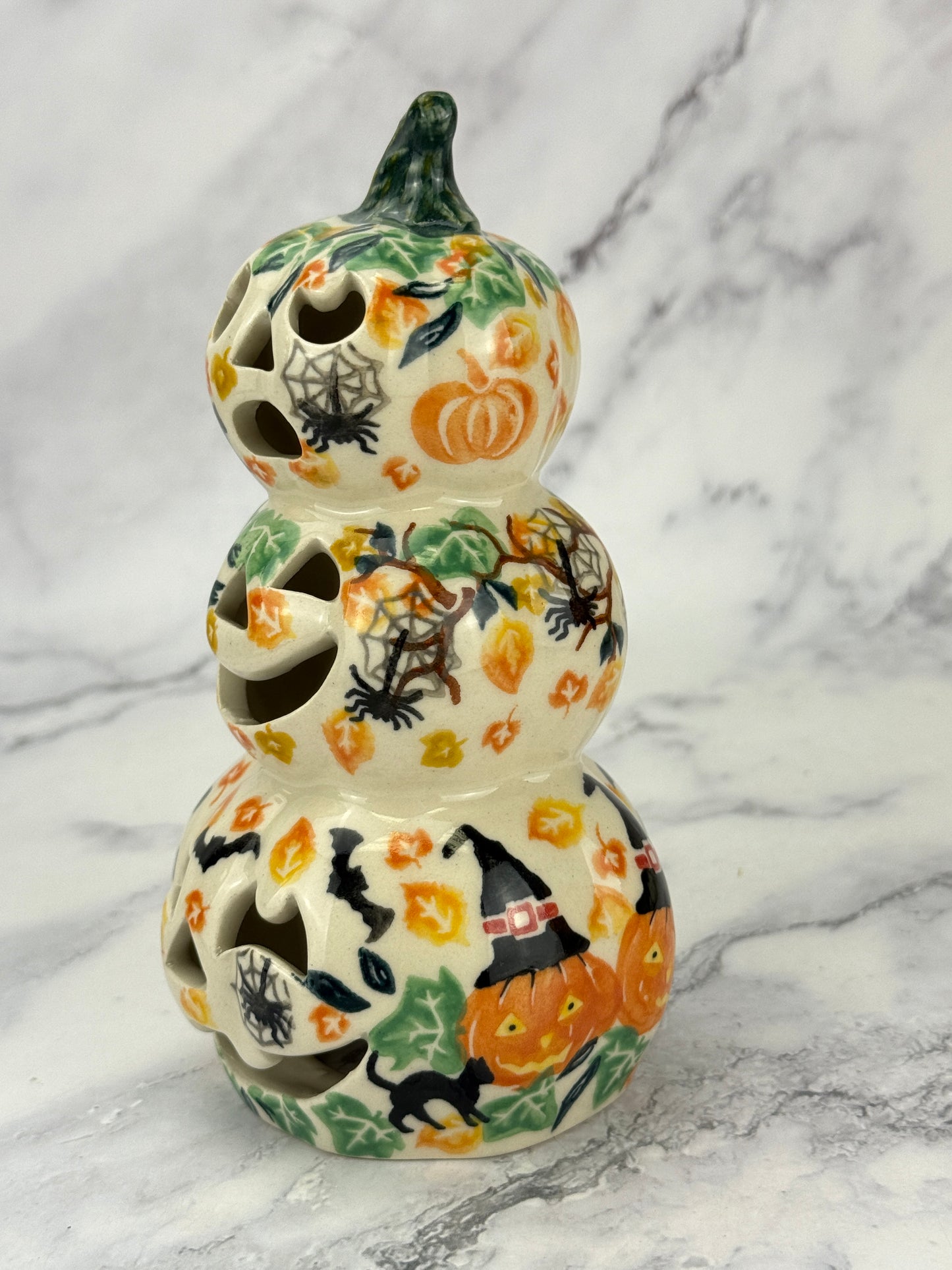 Vena Stacked Pumpkin Votive - Spooky Patch