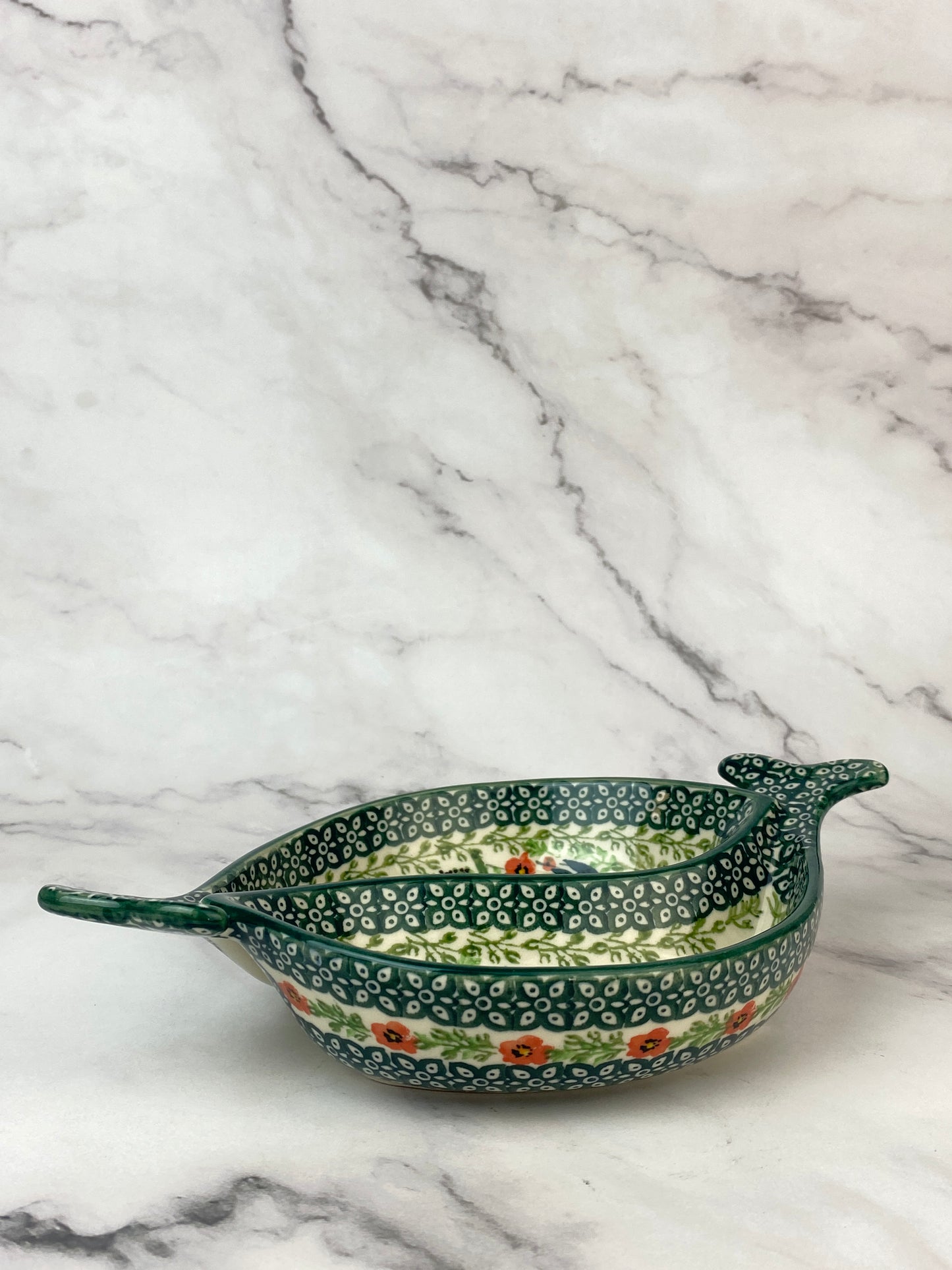 Two Part Unikat Fish Dish - Shape E89 - Pattern U4335