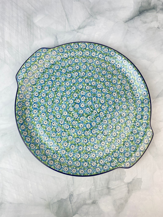 Round Platter With Handles / Pizza Stone - Shape 151 - Pattern 2252