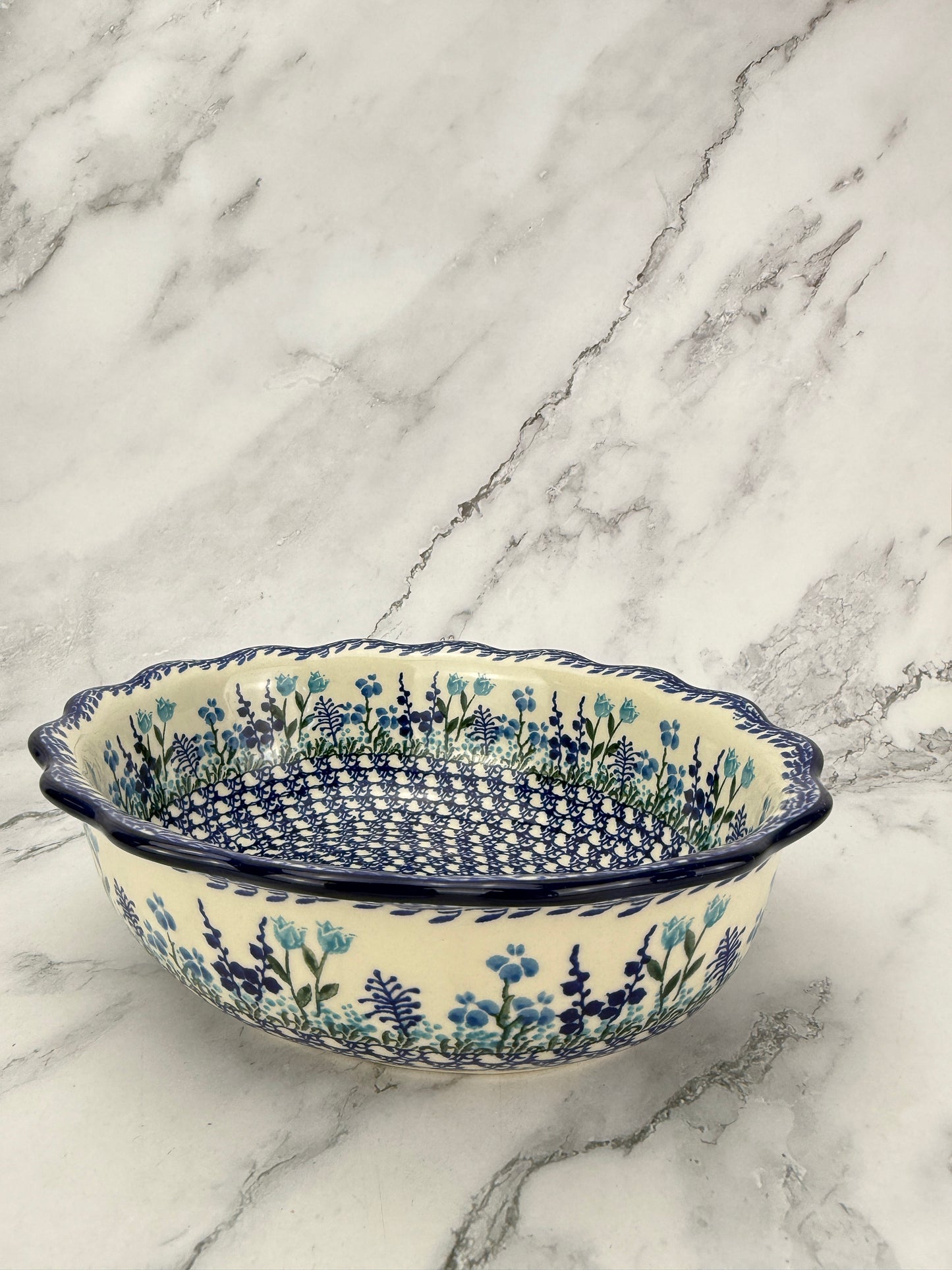 Scalloped Oval Bowl - Shape D78 - Pattern 2898