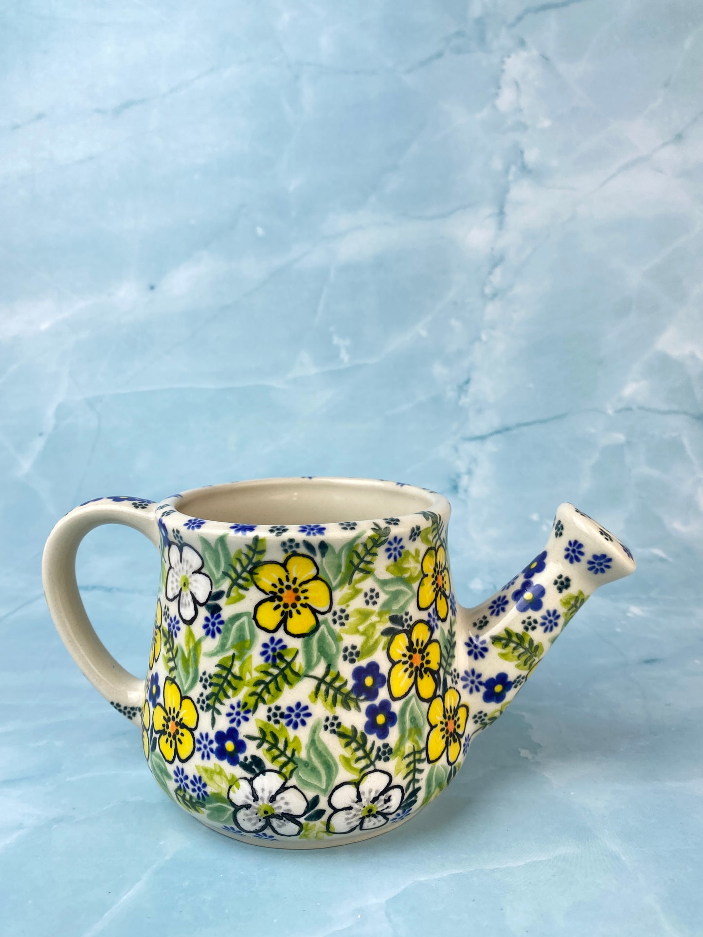 Vena Unikat Watering Can - Shape V536 - Yellow Spring Flowers