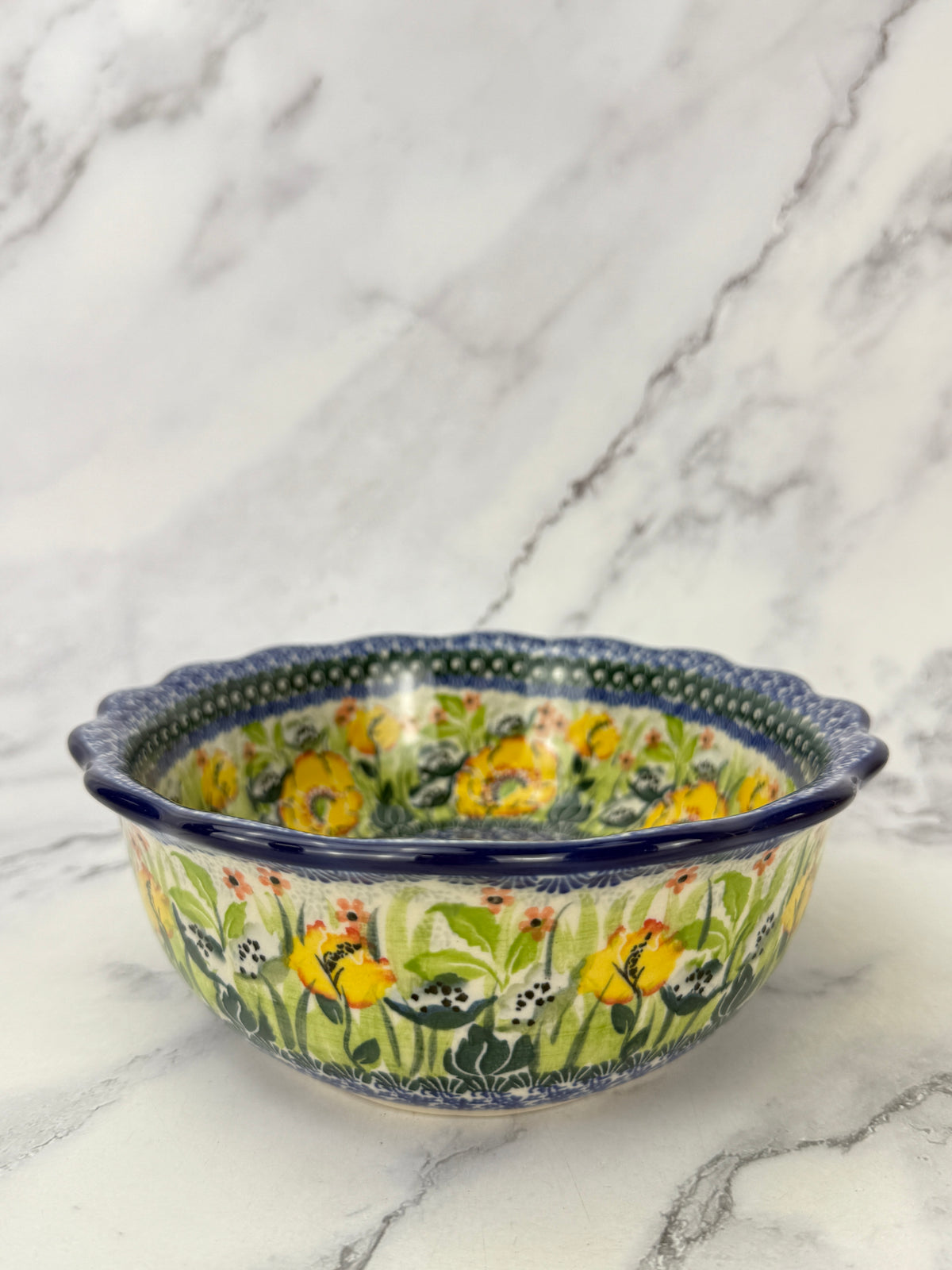 Scalloped Unikat Oval Bowl - Shape D78 - Pattern U5273