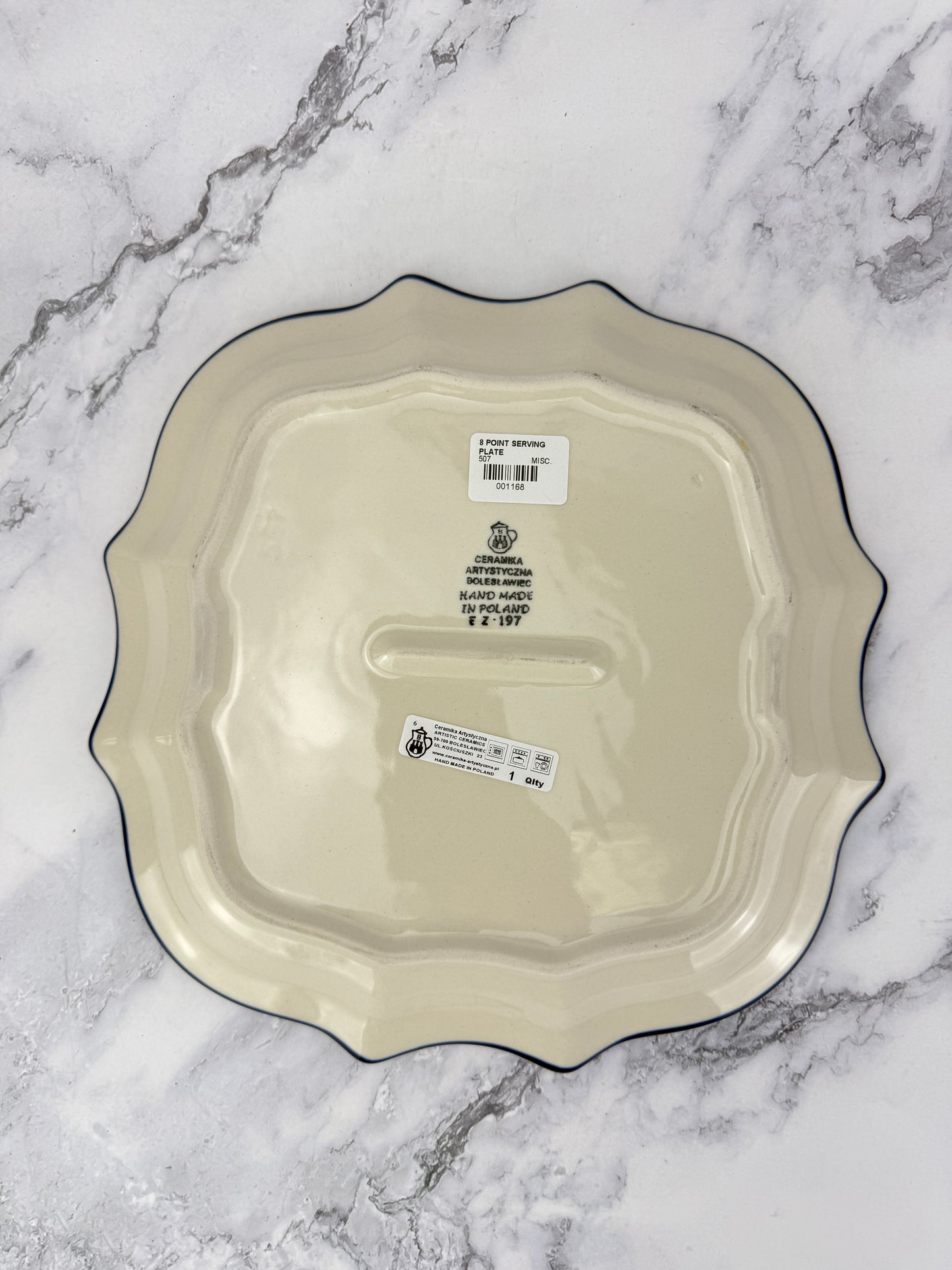 8 Pointed Platter/ Plate - Shape 507 - Pattern 3249