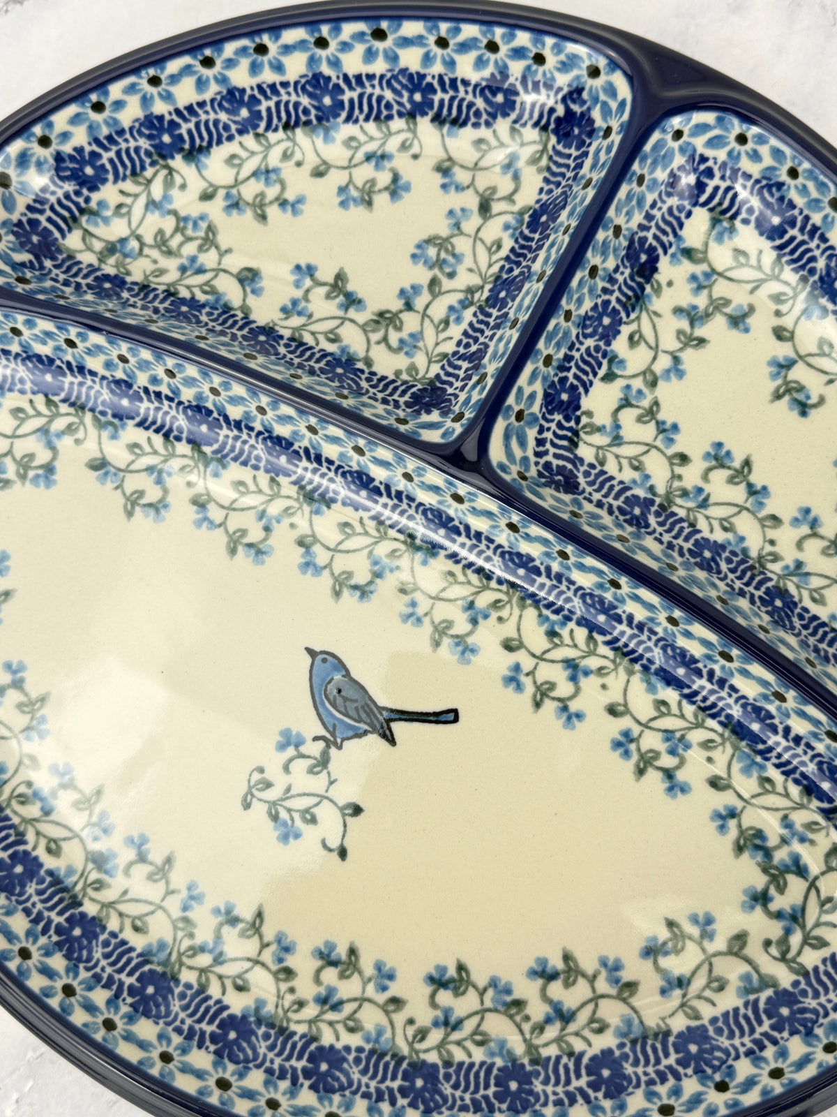 Divided Oval Dish - Shape 485 - Pattern 1932