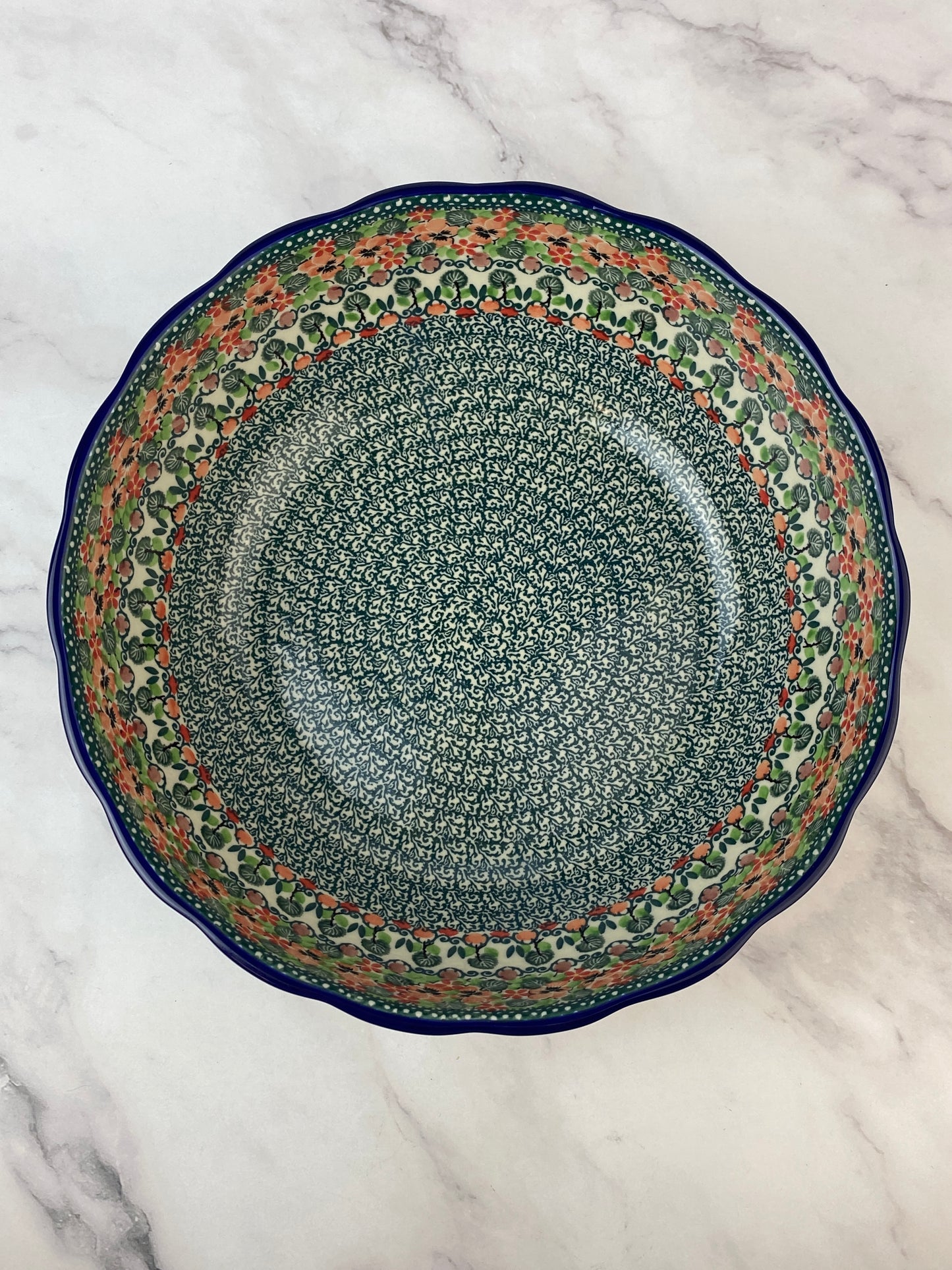 11" Wavy Unikat Serving Bowl - Shape 013 - Pattern U4797