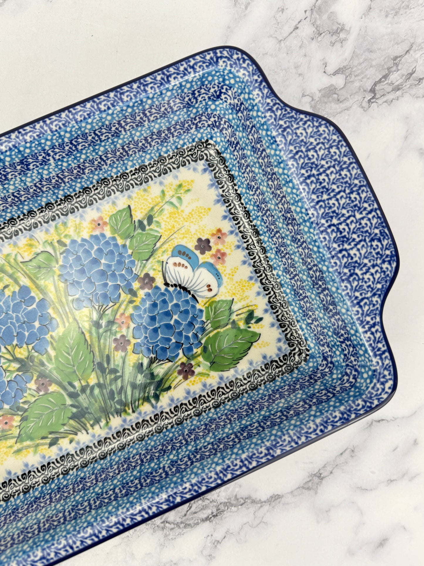 Unikat Rectangular Baker With Handles - Shape A59 - Pattern U5048