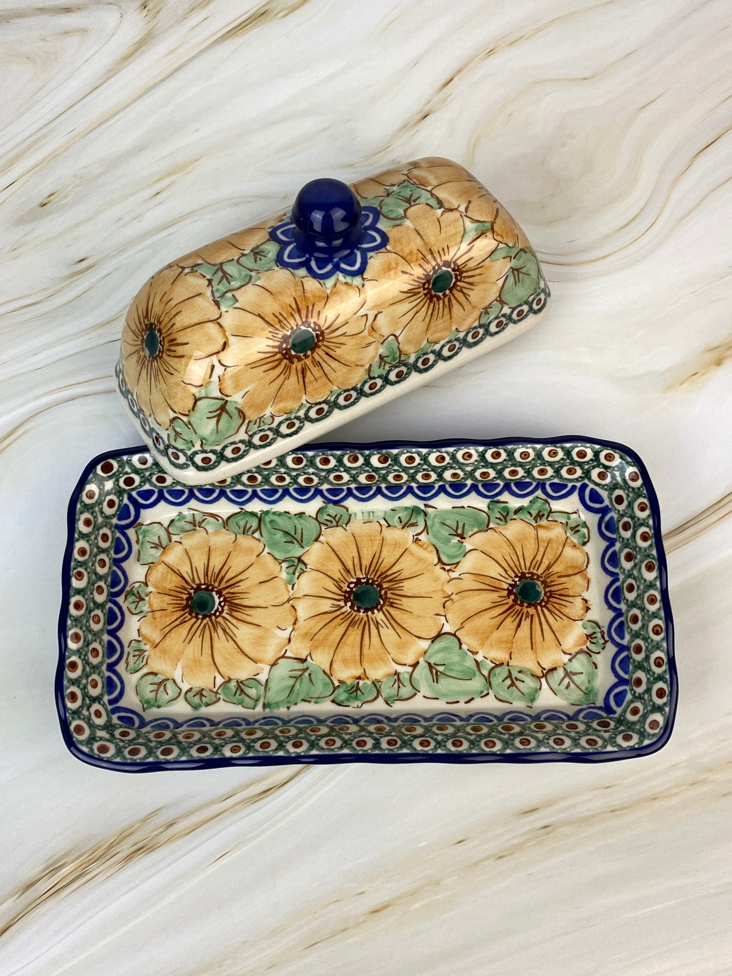 SALE Fancy Unikat Butter Dish - Shape A65 - Pattern U740