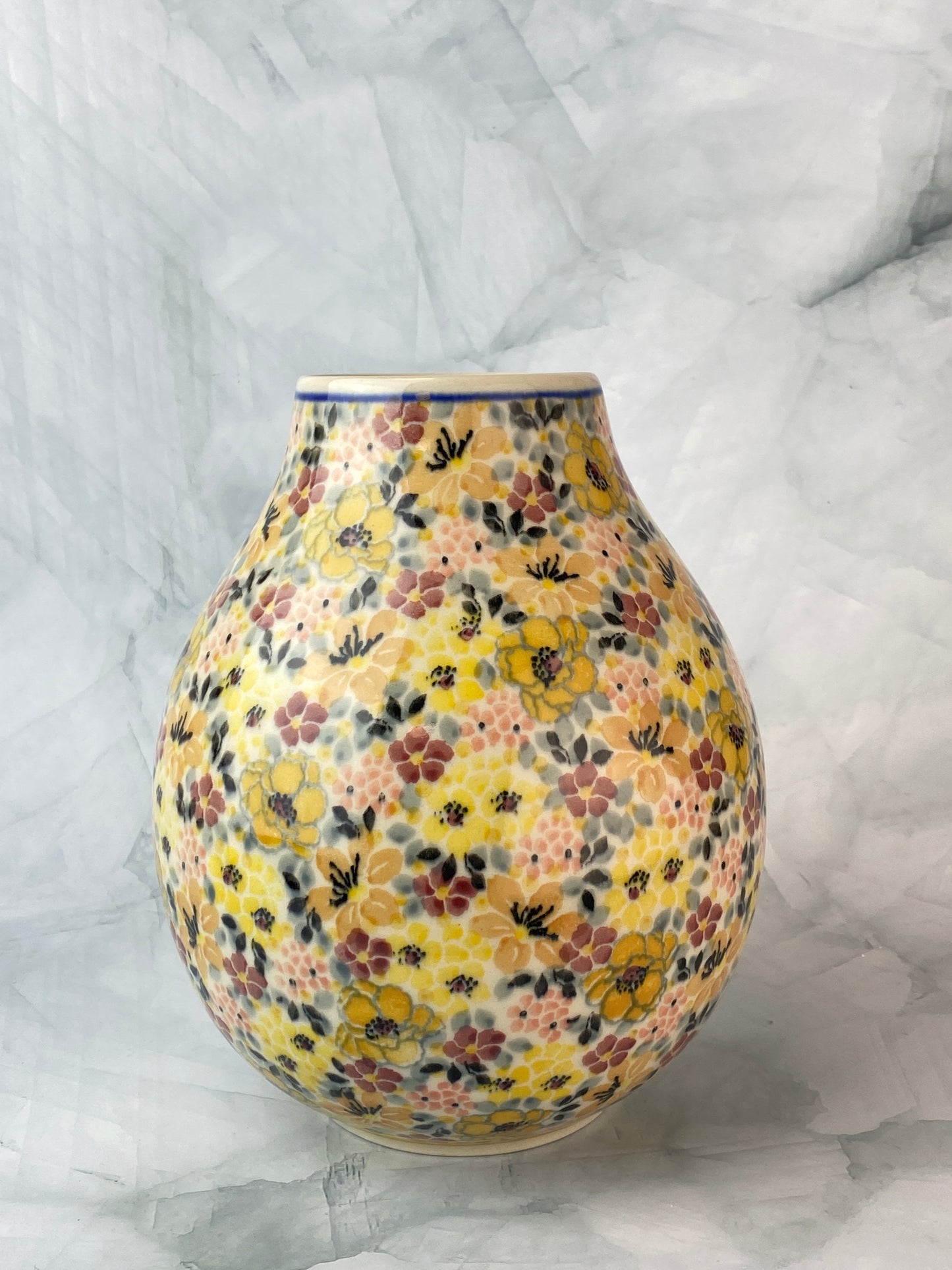 SALE Round Unikat Vase - Shape F15 - Pattern U5020