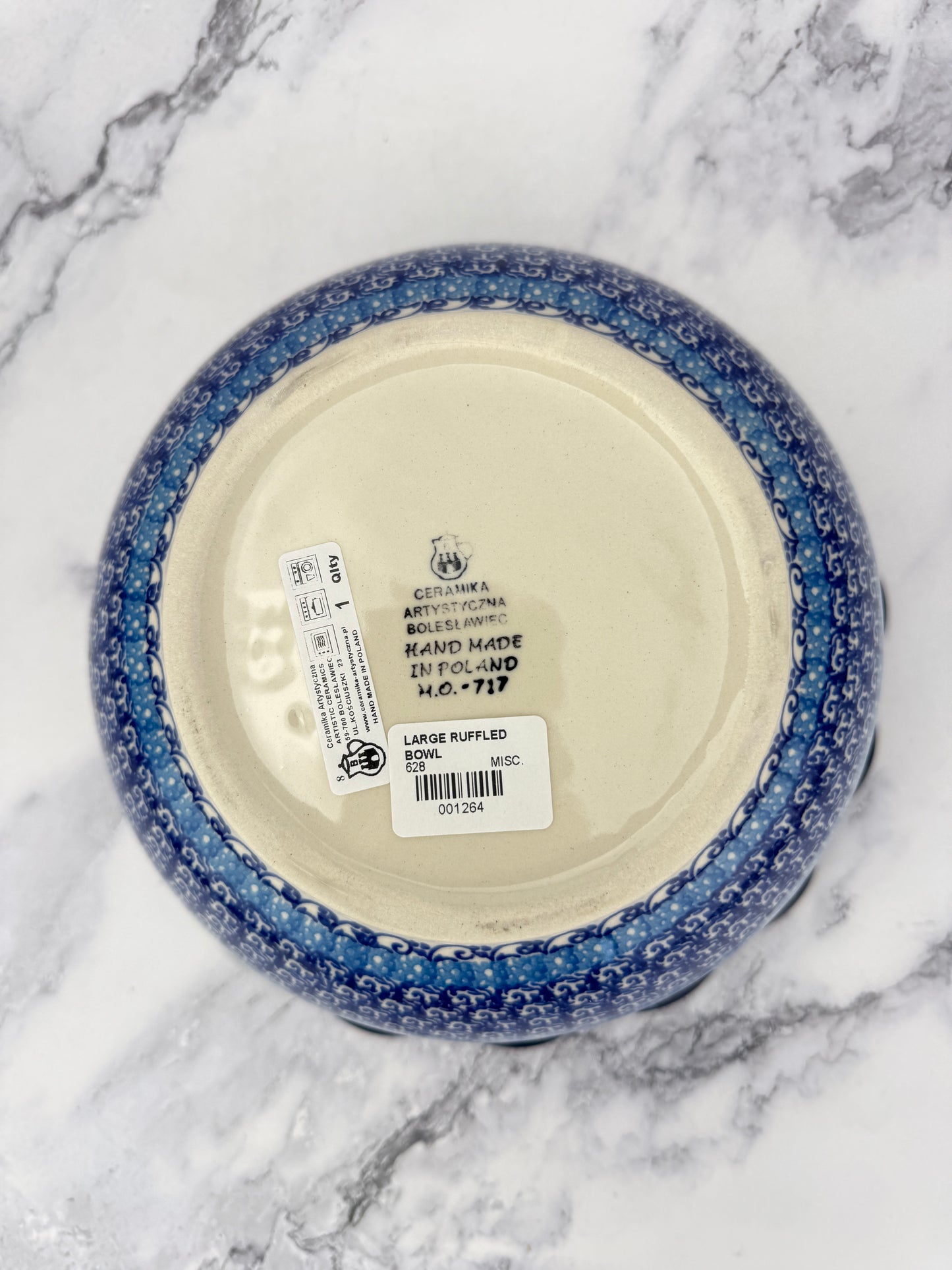 Large Ruffled Bowl - Shape 628 - Pattern 2668