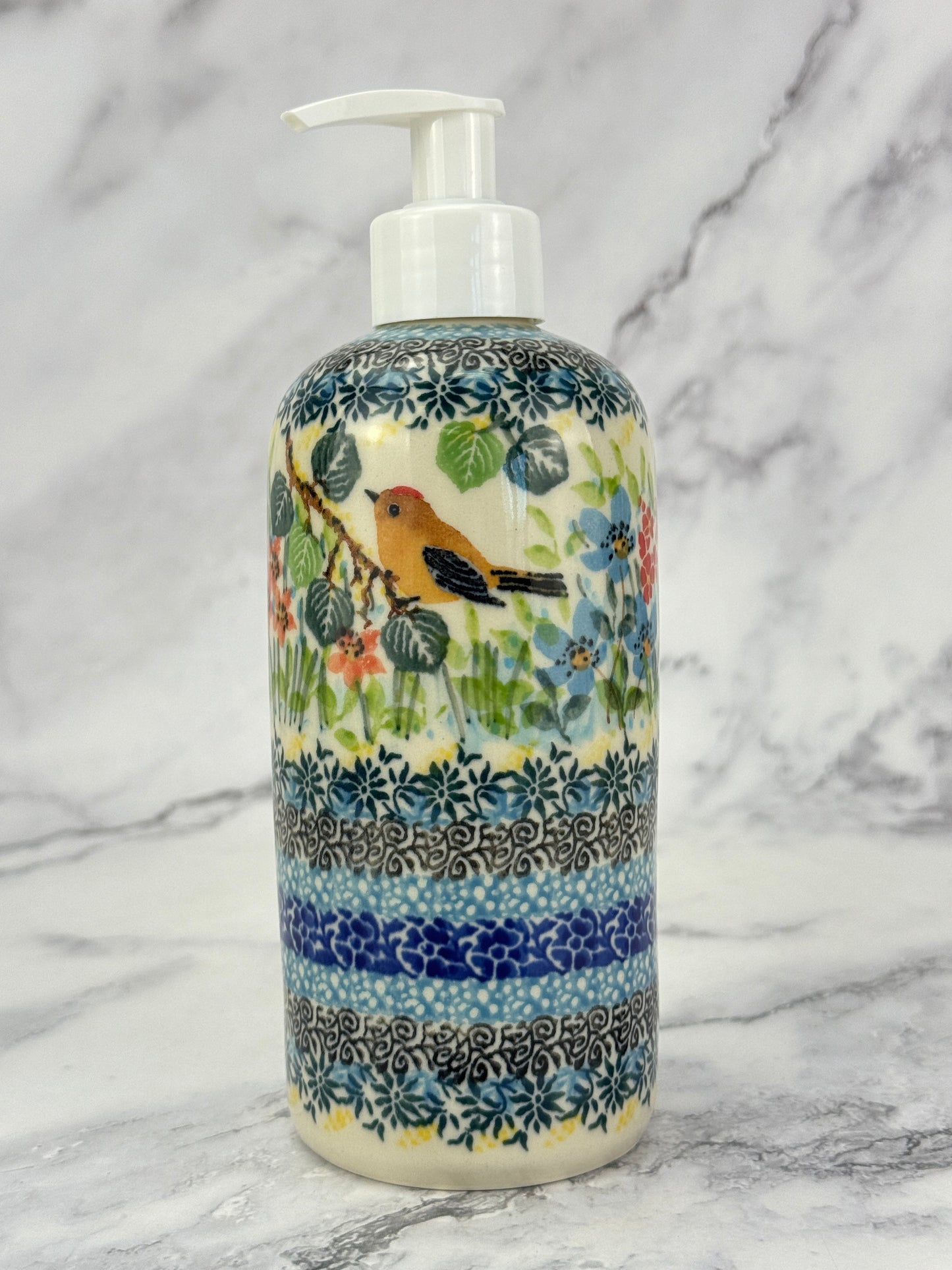 Tall Unikat Soap Dispenser - Shape G42 - Pattern U5098