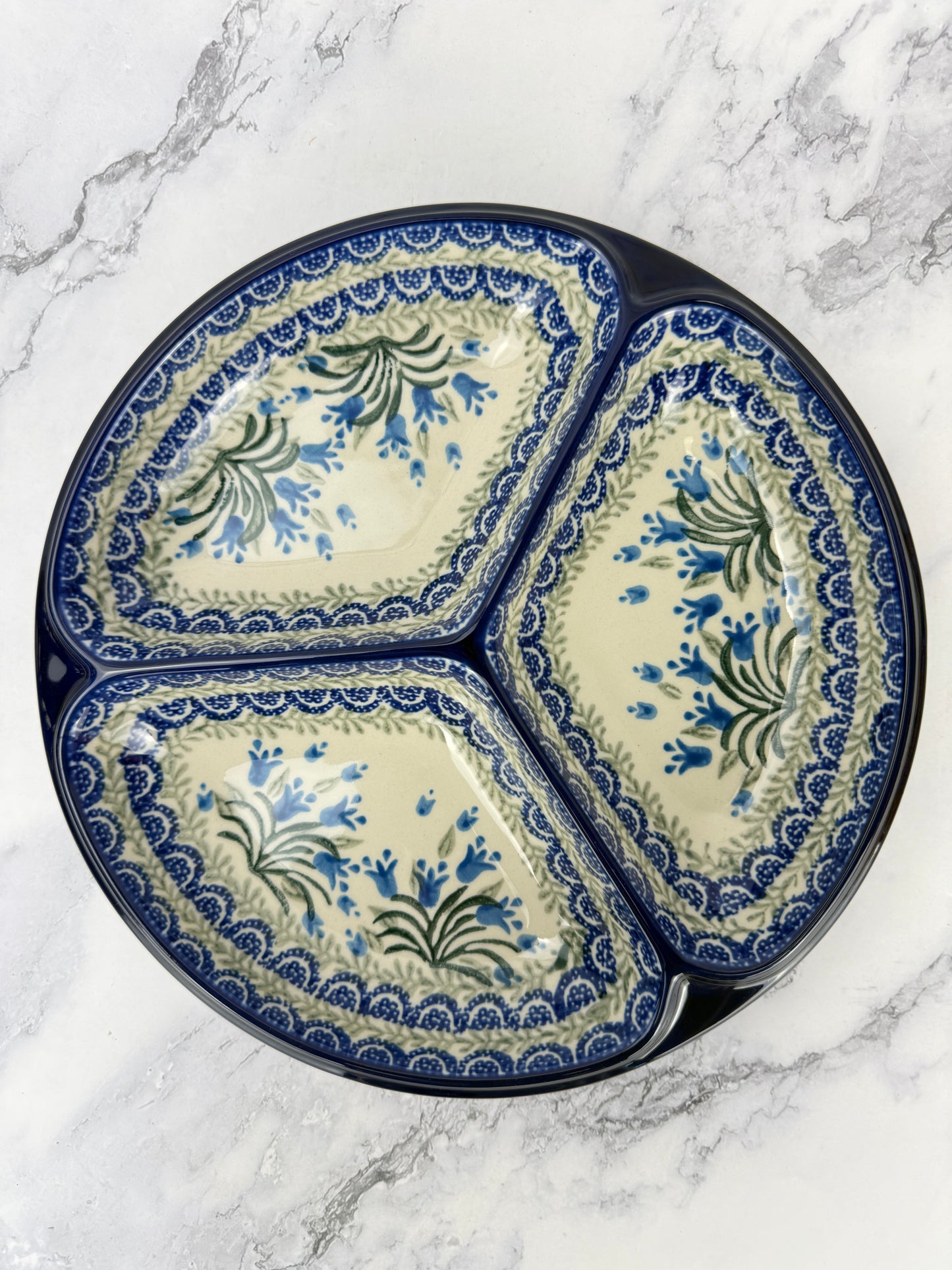 Divided Round Dish - Shape 484 - Pattern 1432