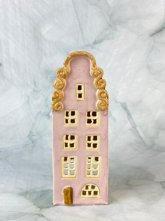 Ceramic Votive House - R