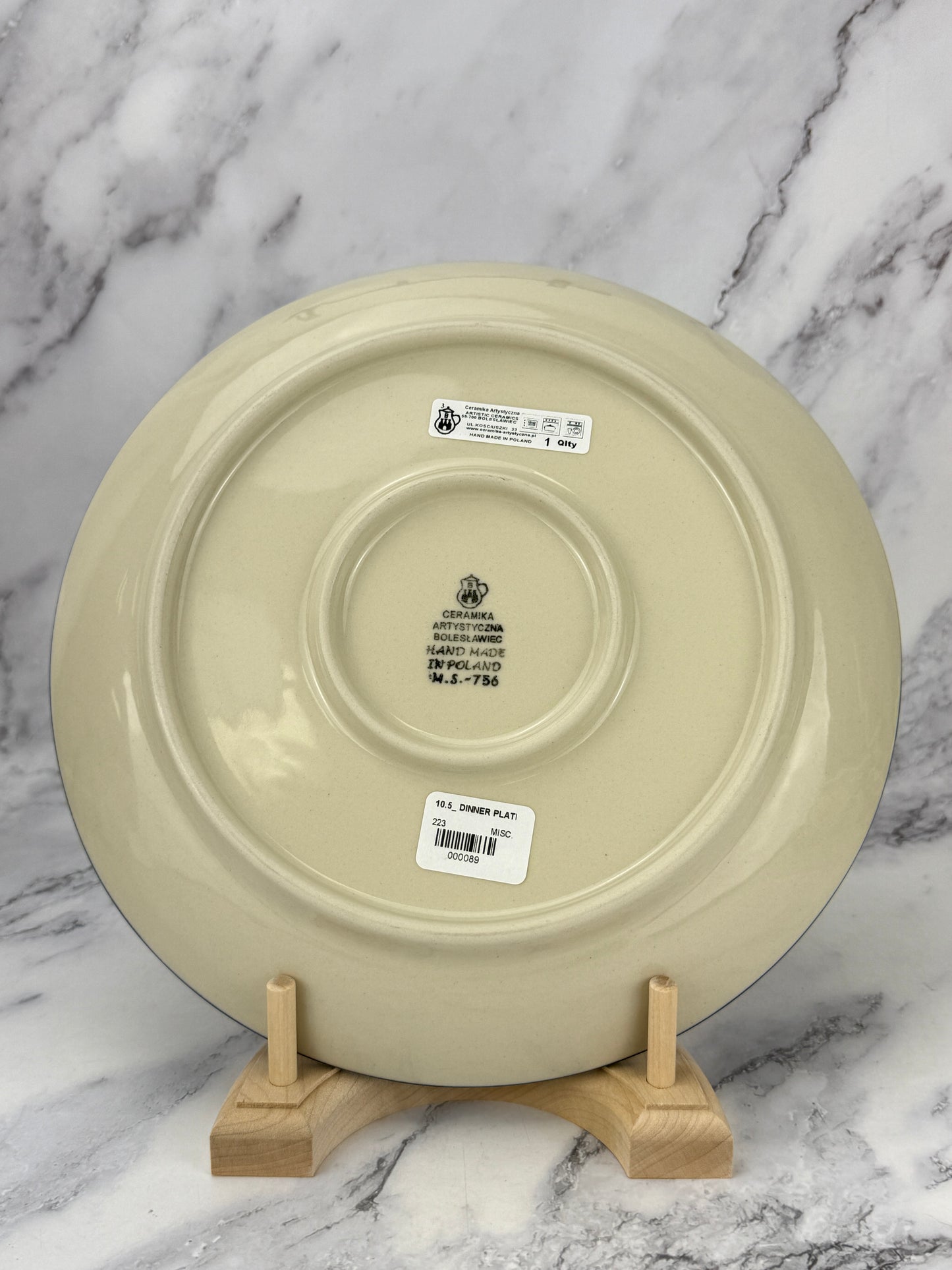 10.5" Dinner Plate - Shape 223 - Pattern 3428