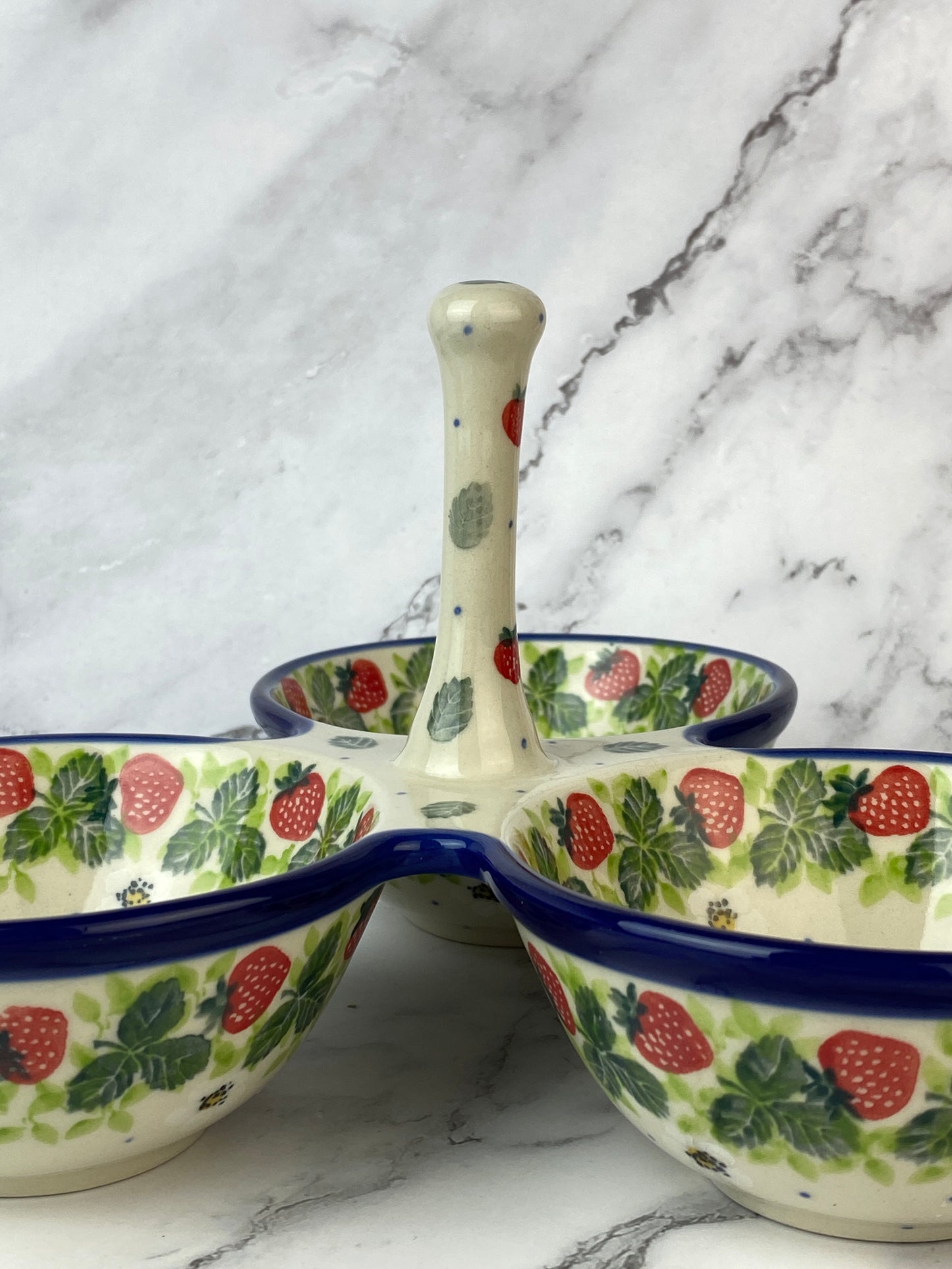 Three Part Condiment Dish - Shape B34 - Pattern 2709