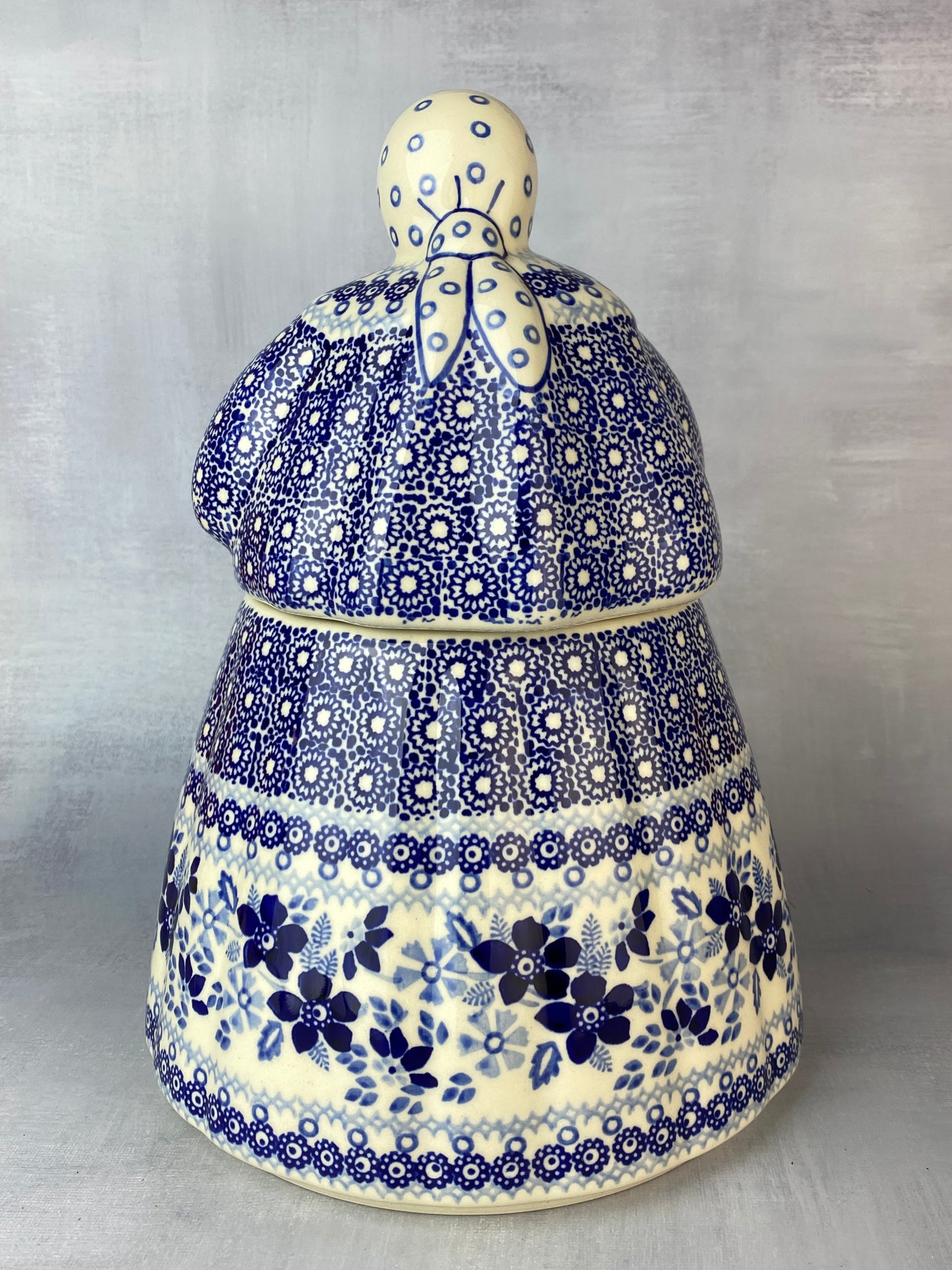 Babcia Cookie Jar - Blue